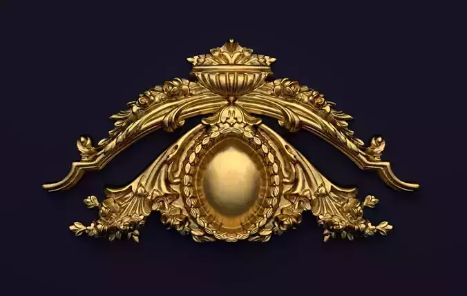 Classic decor ornament v-3D model 35