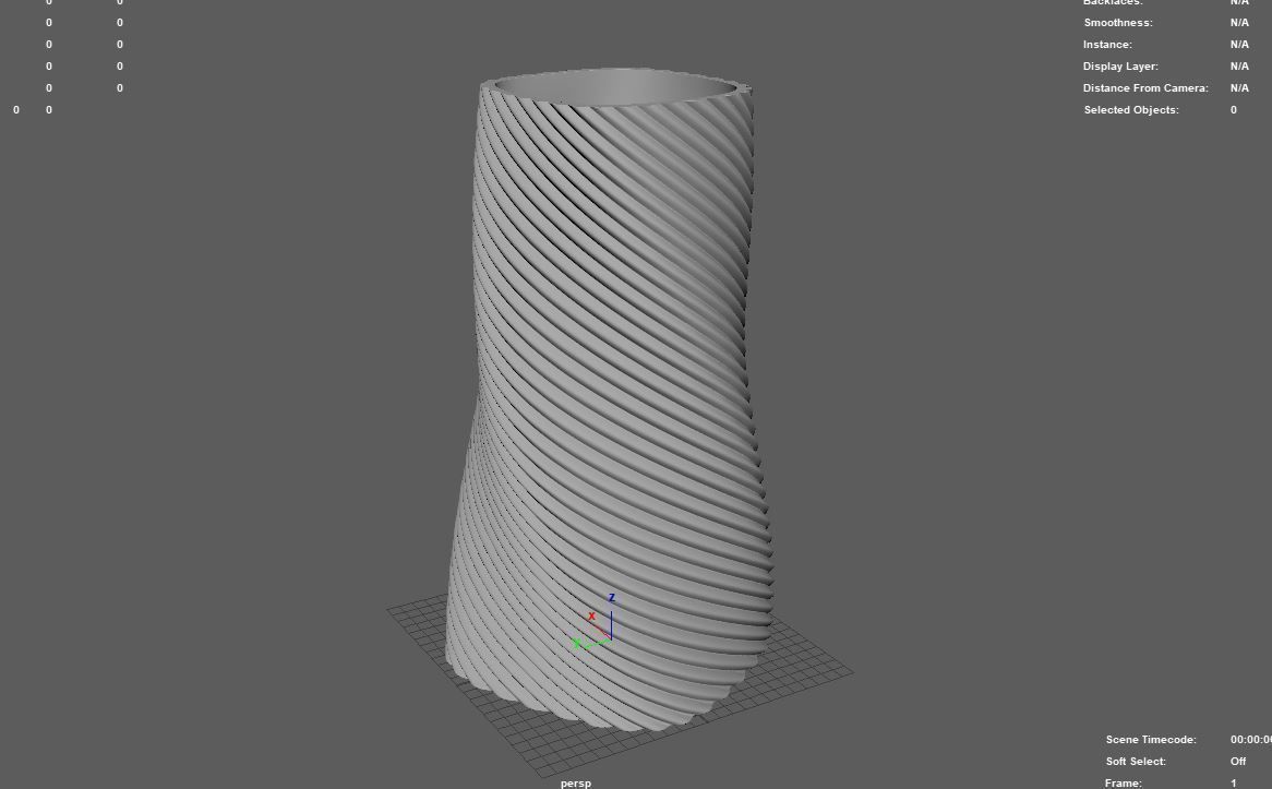 VASE001 vase 3D print model_4