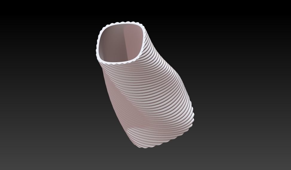 VASE001 vase 3D print model_1