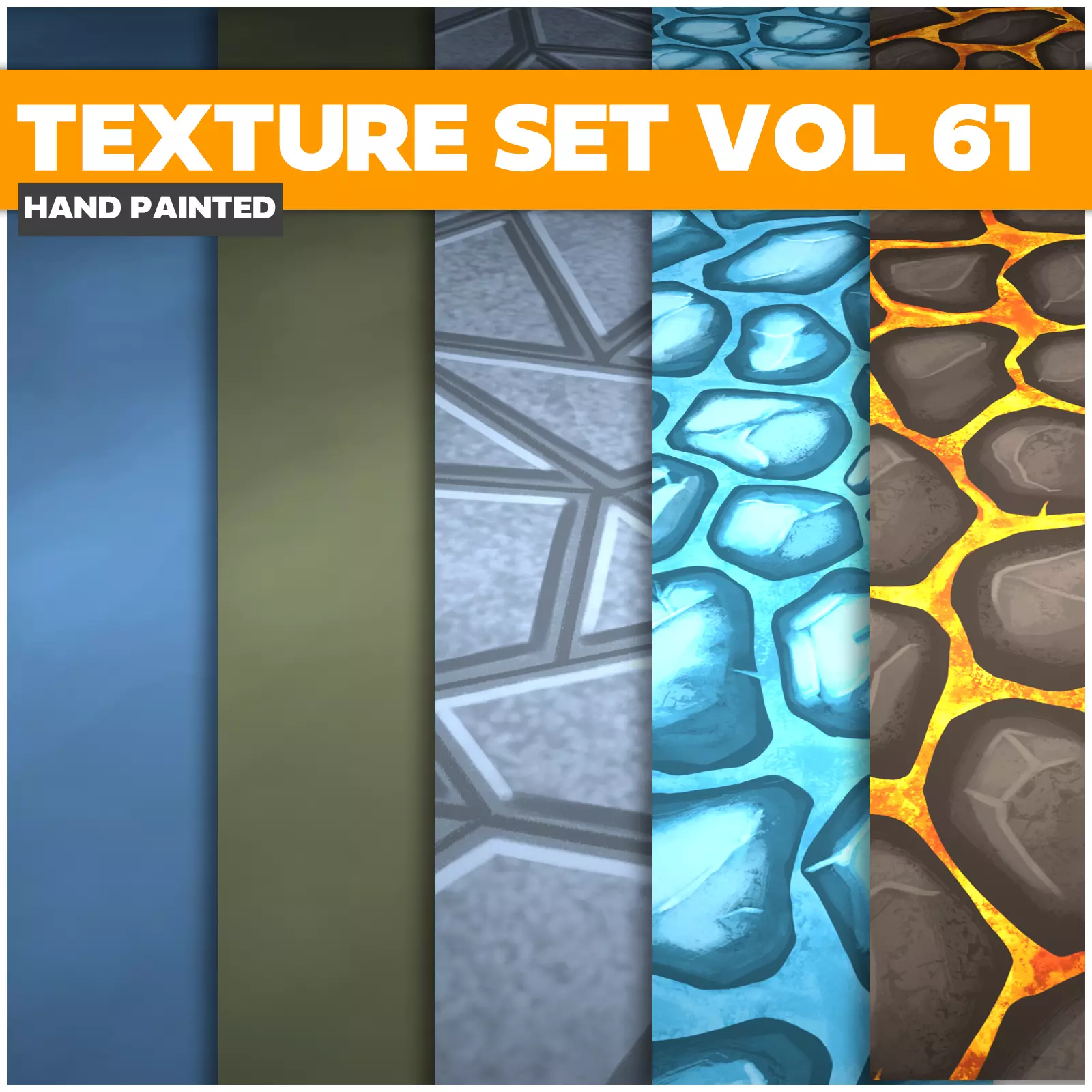 Tiles Lava Stone Vol 61 - Game PBR Textures Texture