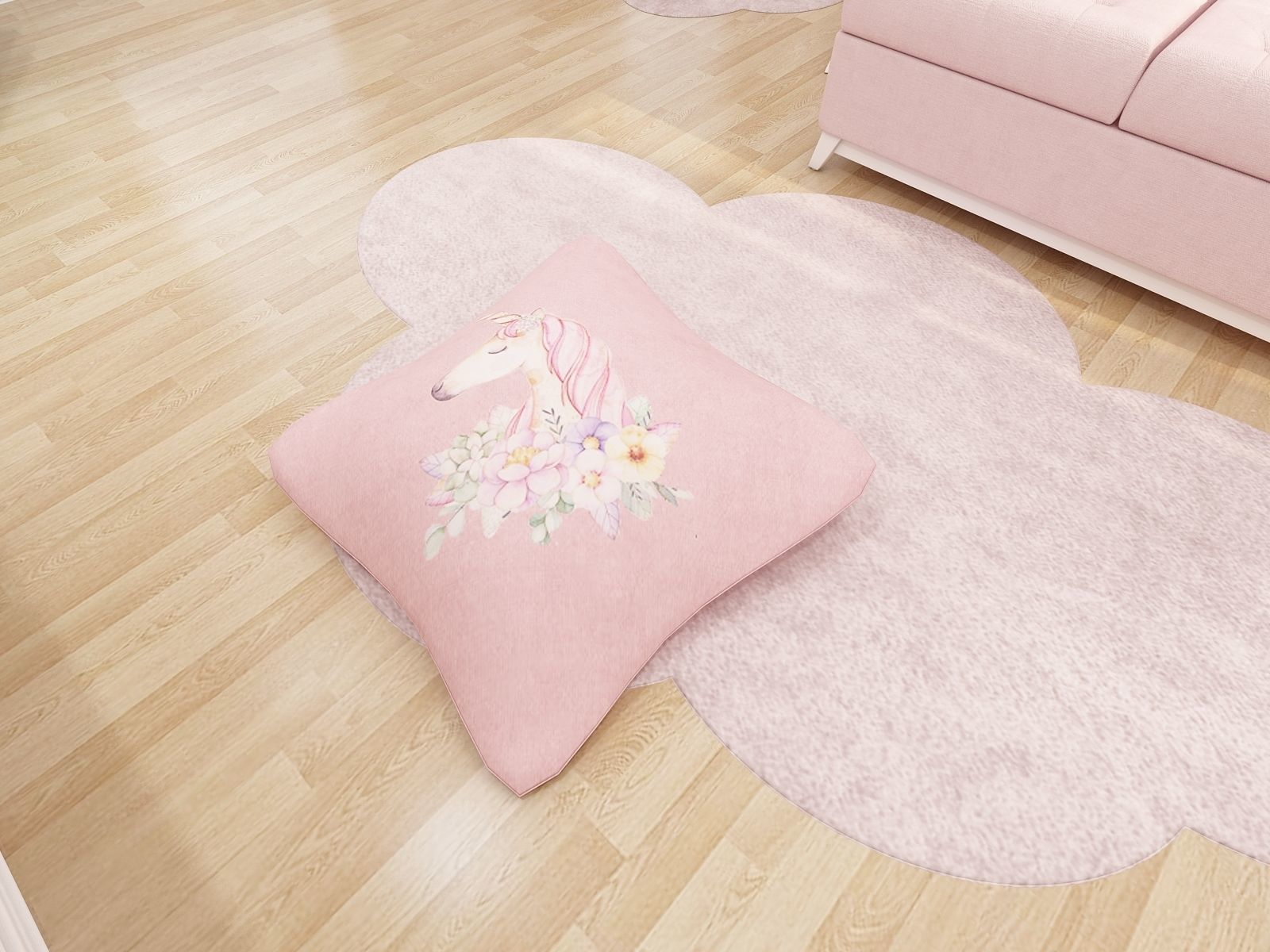 Girls bedroom interior design 3D model_22