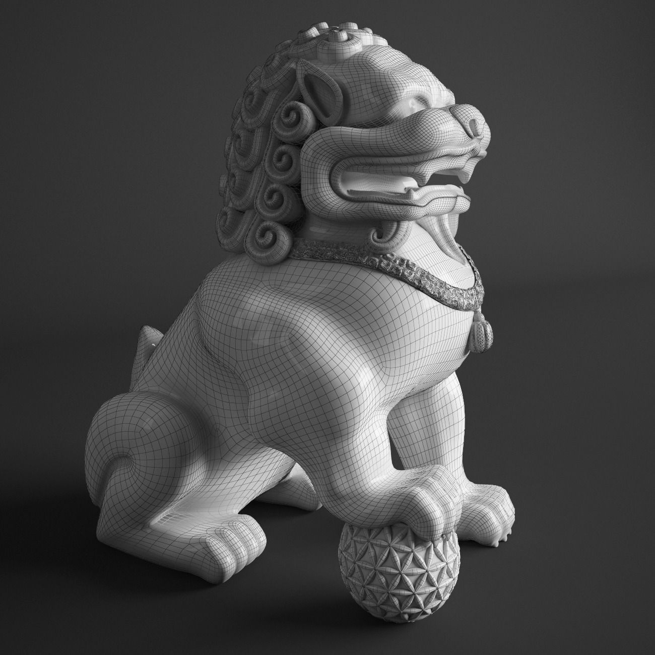 FOO DOG 3D model_2