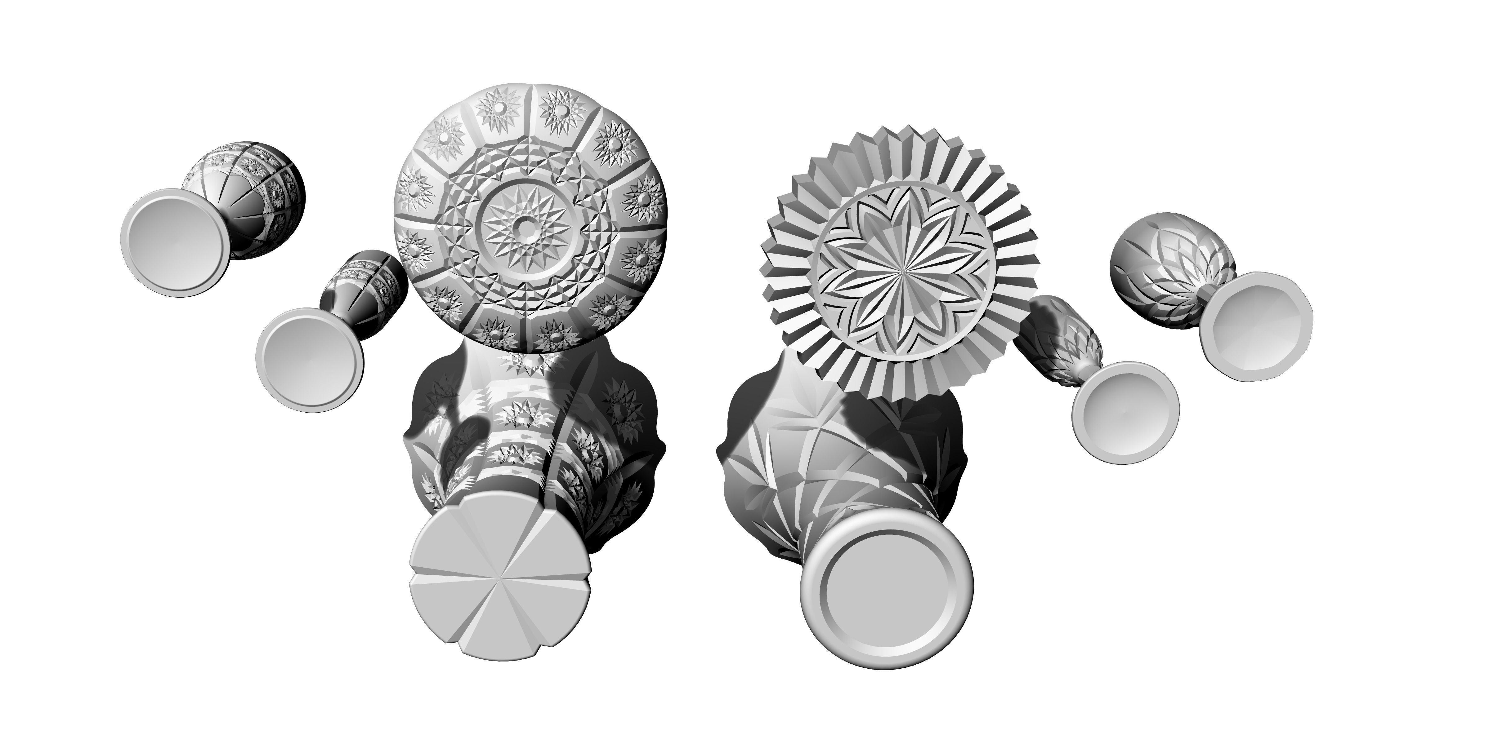 decore glass set 3D print model_3