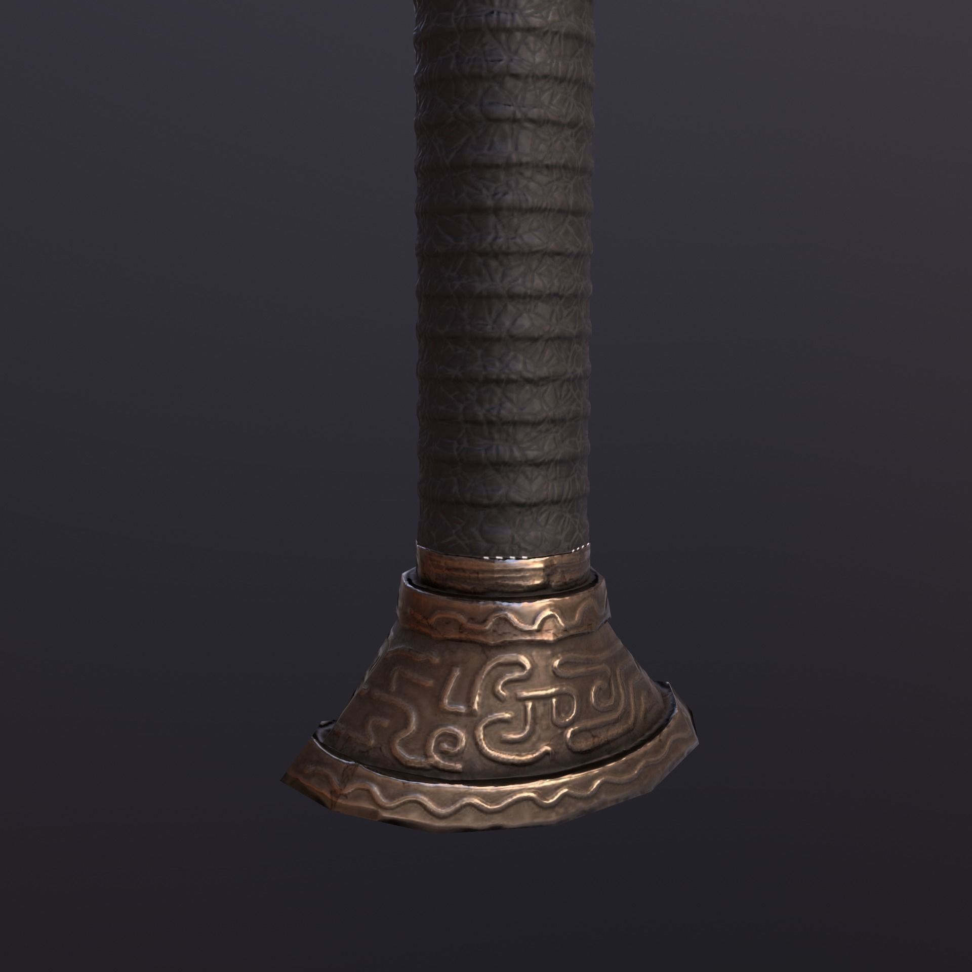 Stylize-Axe 3 sword Low-poly 3D model_5