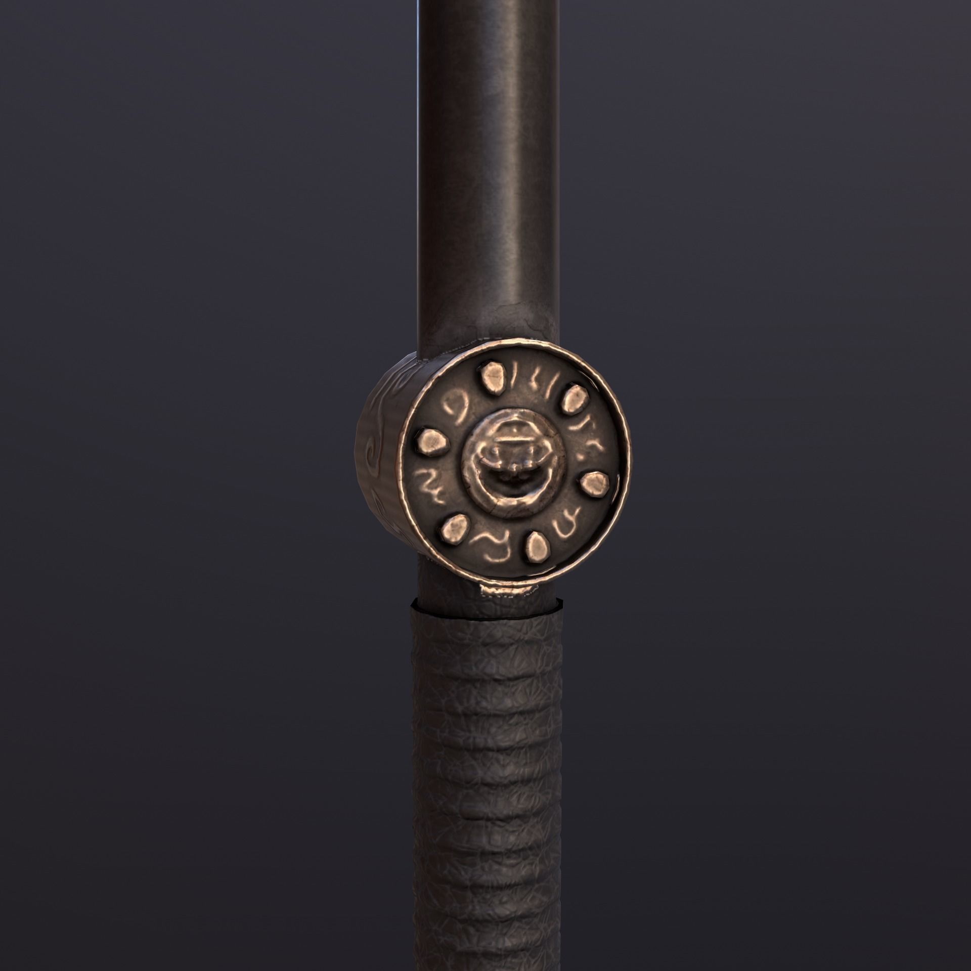 Stylize-Axe 3 sword Low-poly 3D model_6