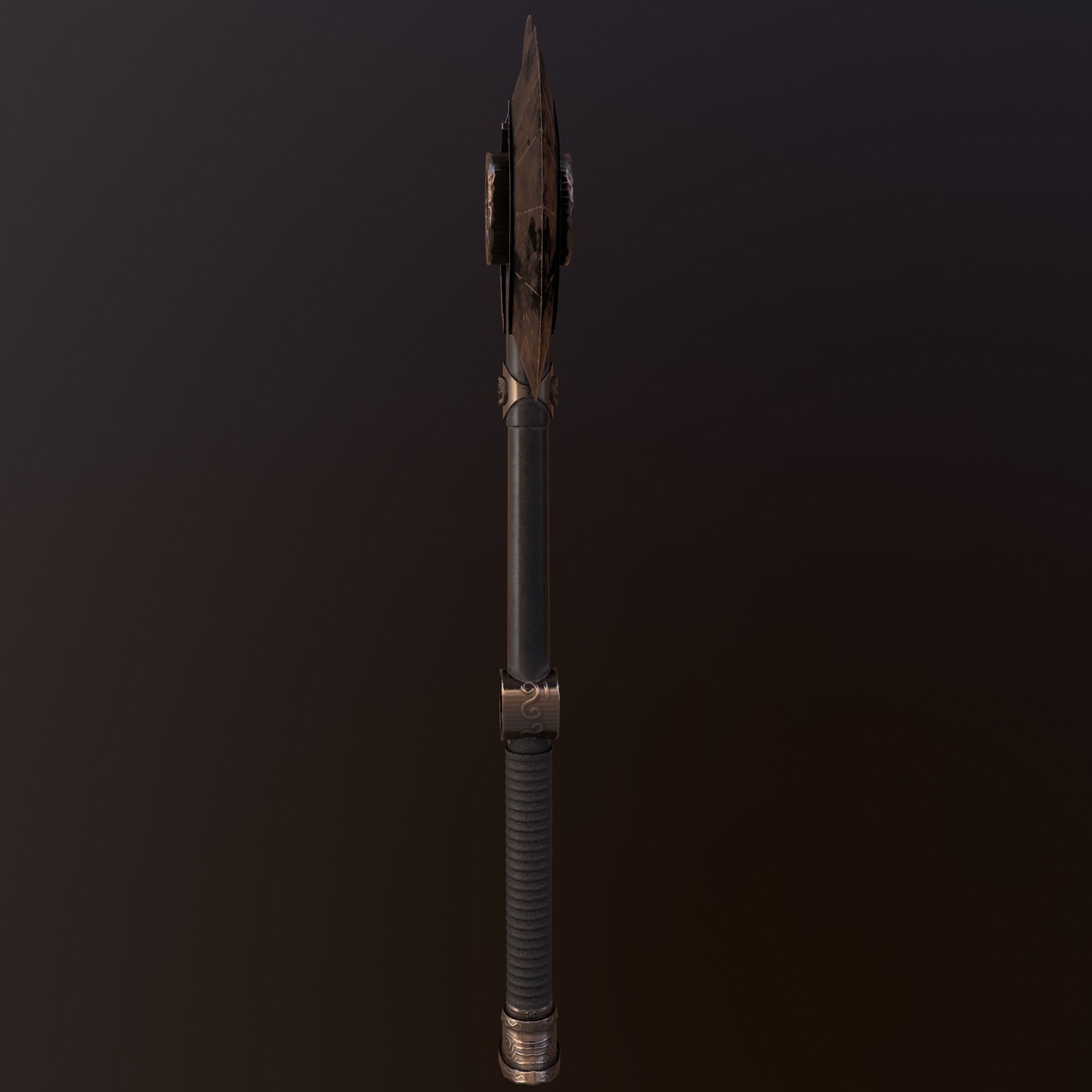 Stylize-Axe 3 sword Low-poly 3D model_3
