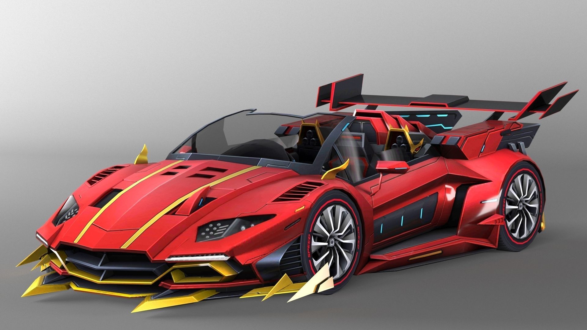 Transformer 3D Model robot and sports car 3D model_2