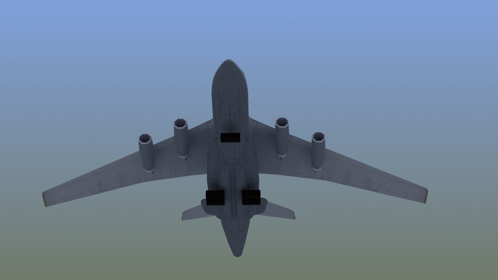 A50 Mainstay AWACS LD1 Low-poly 3D model_2