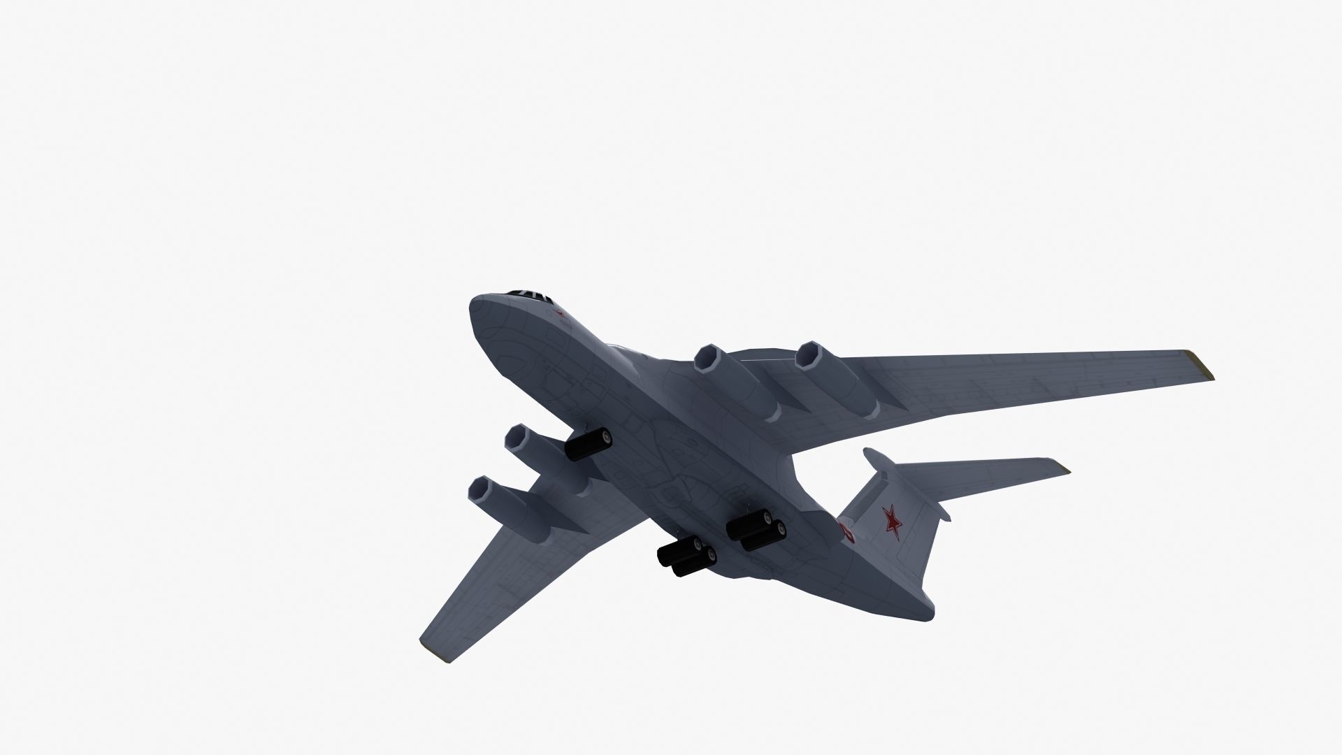 A50 Mainstay AWACS LD1 Low-poly 3D model_29