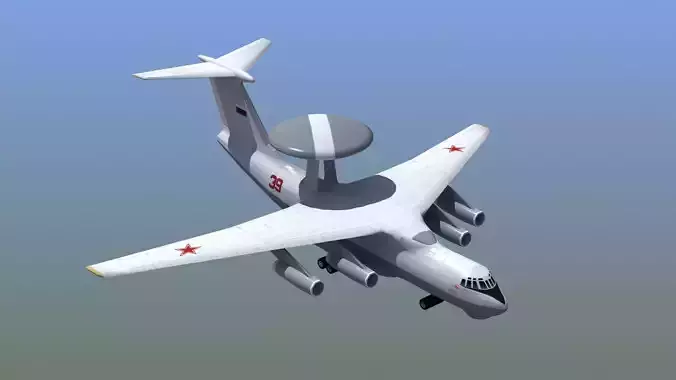 A50 Mainstay AWACS LD1 Low-poly 3D model