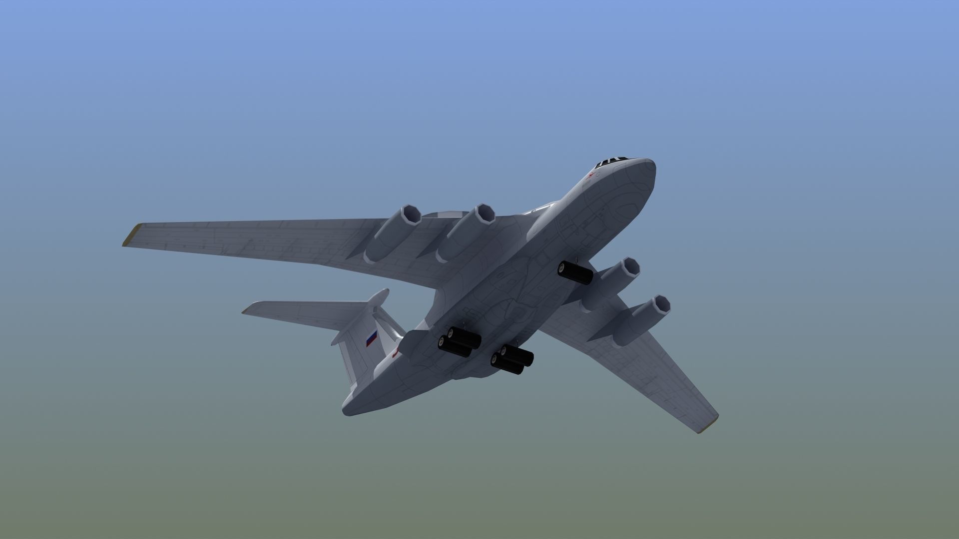 A50 Mainstay AWACS LD1 Low-poly 3D model_11