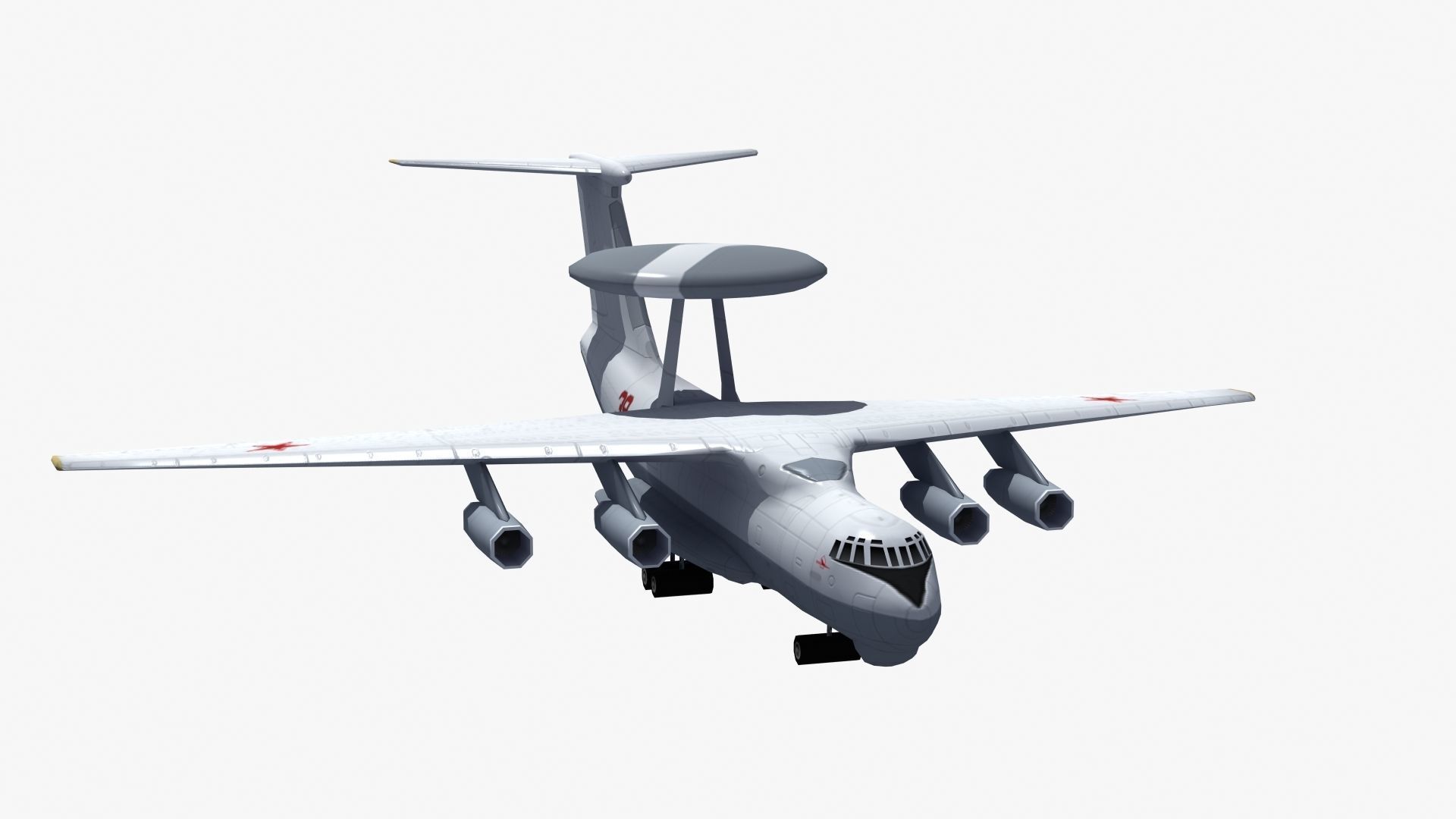 A50 Mainstay AWACS LD1 Low-poly 3D model_20