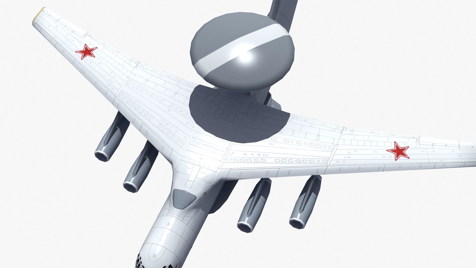 A50 Mainstay AWACS LD1 Low-poly 3D model_22