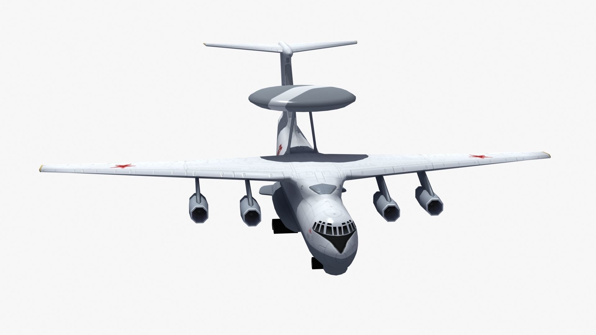 A50 Mainstay AWACS LD1 Low-poly 3D model_15