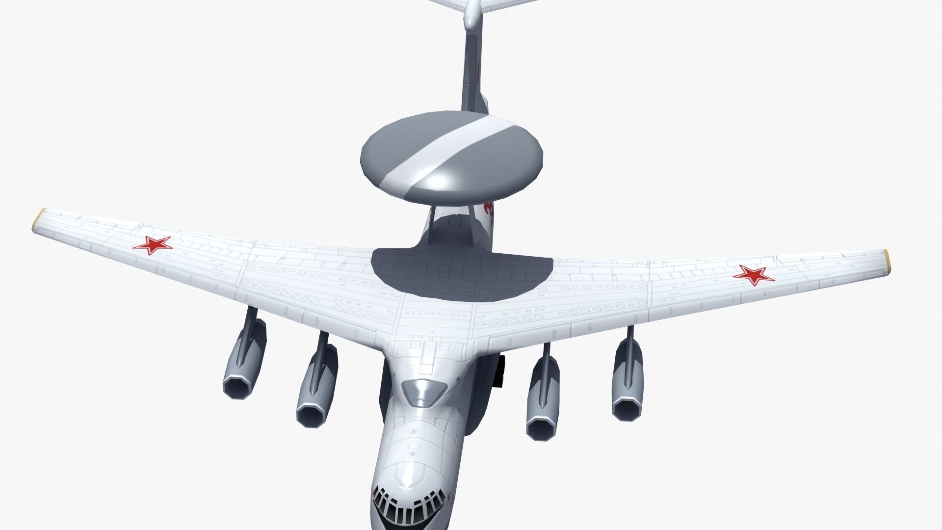 A50 Mainstay AWACS LD1 Low-poly 3D model_8