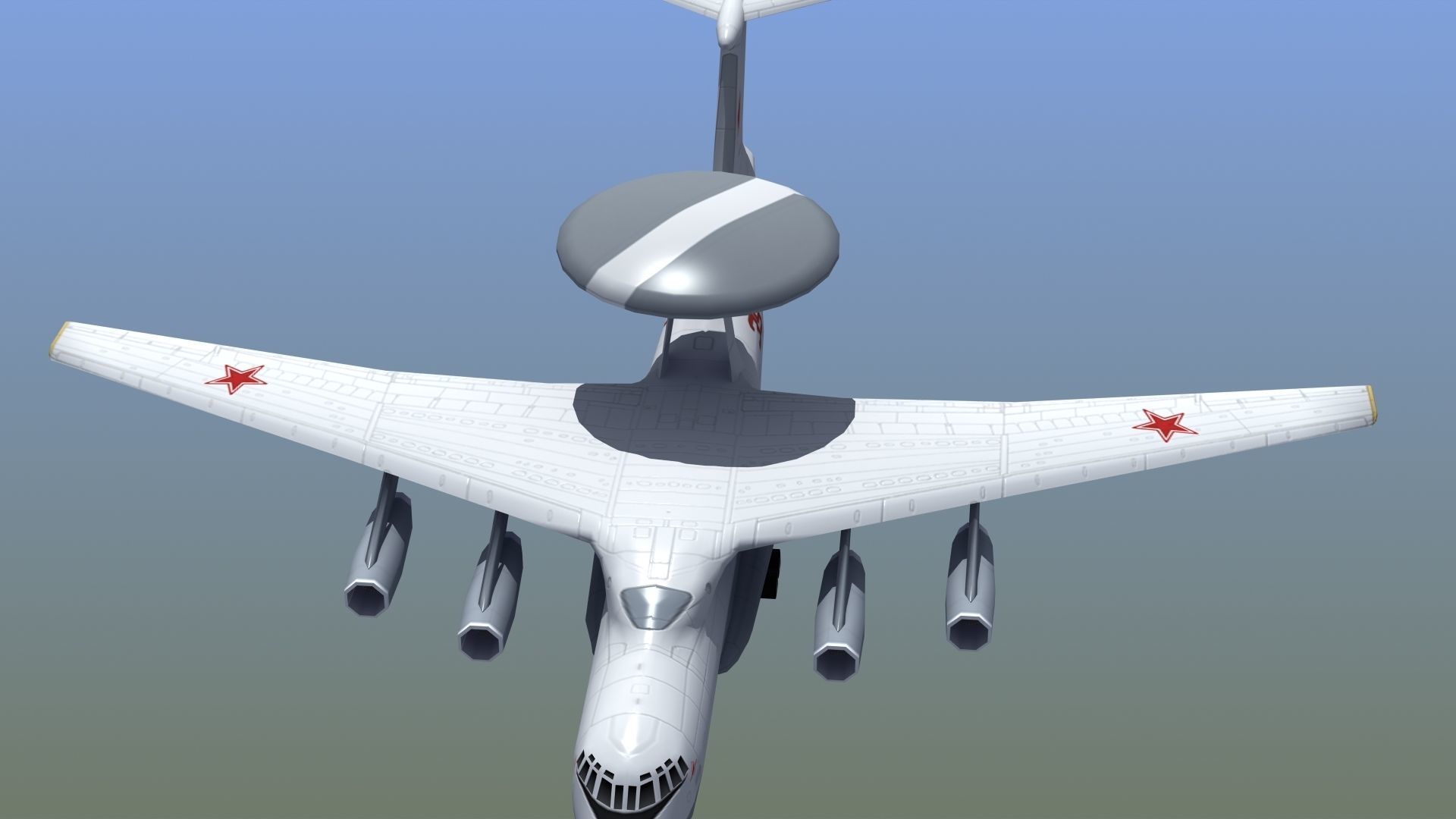 A50 Mainstay AWACS LD1 Low-poly 3D model_24
