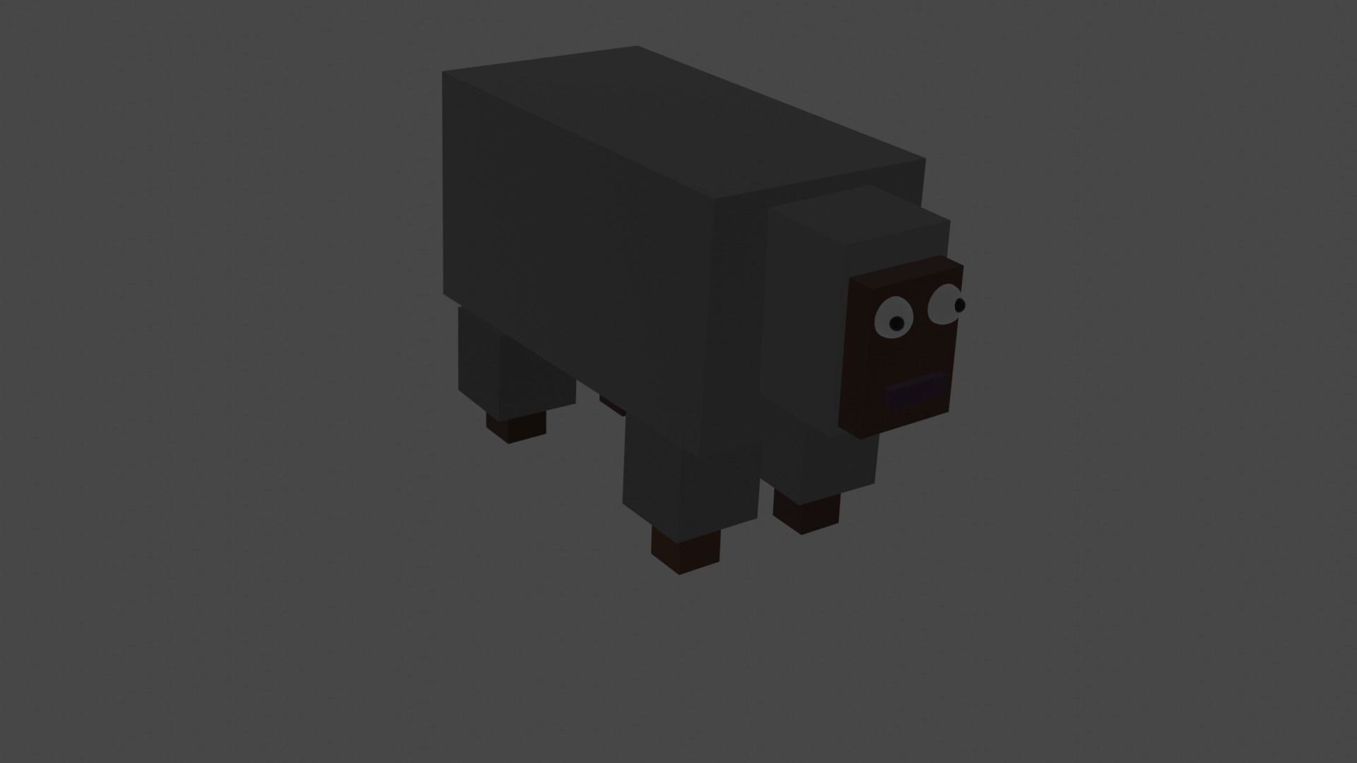 Sheep Low poly Low-poly 3D model_1