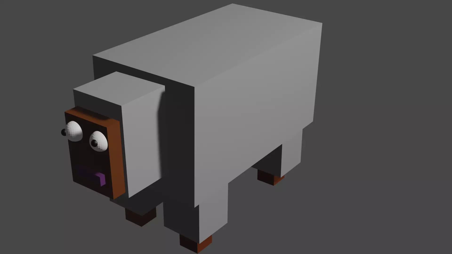 Sheep Low poly Low-poly 3D model_0