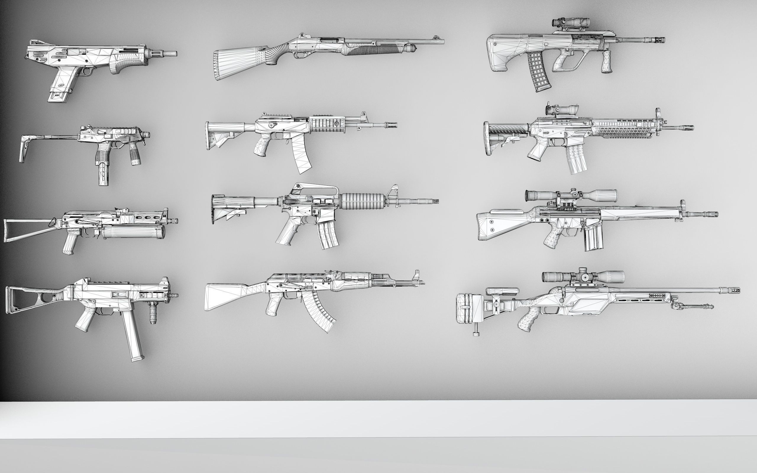 COMPLETE WEAPONS PACK 3D model_12