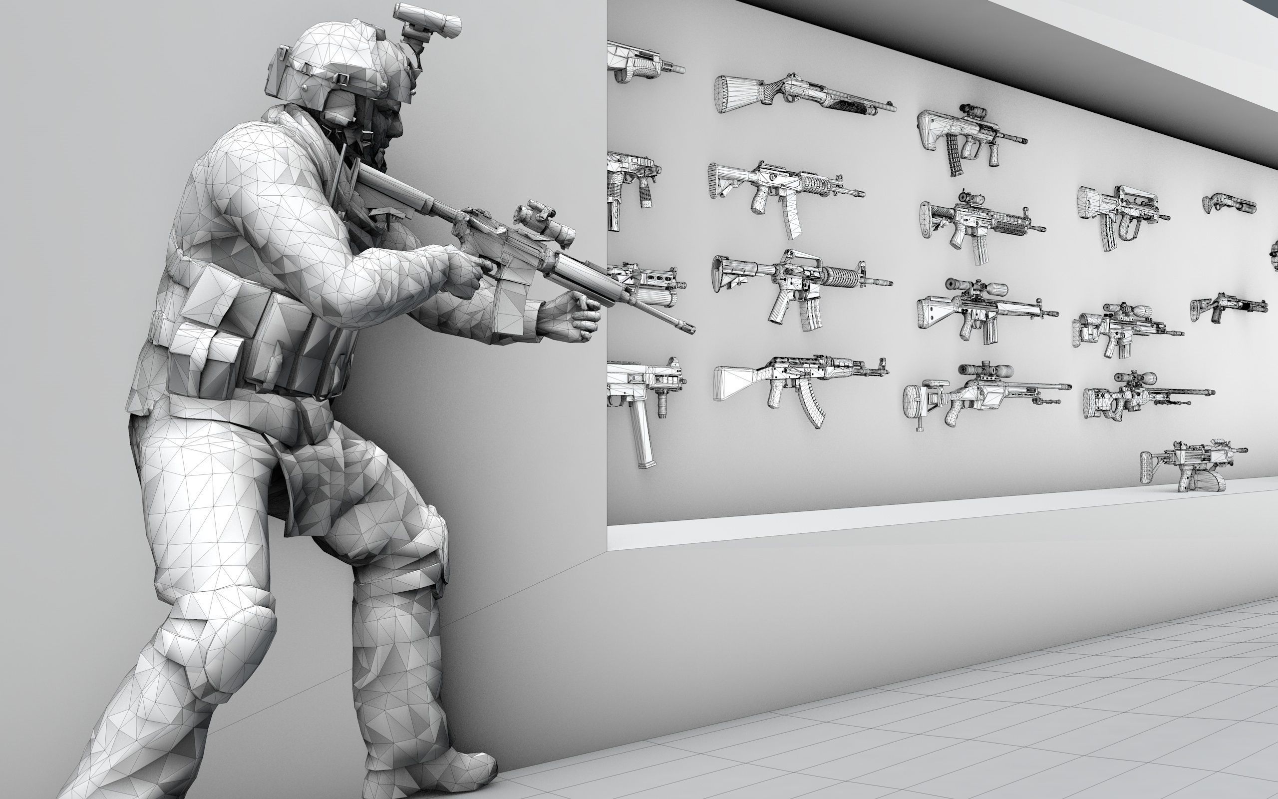 COMPLETE WEAPONS PACK 3D model_11