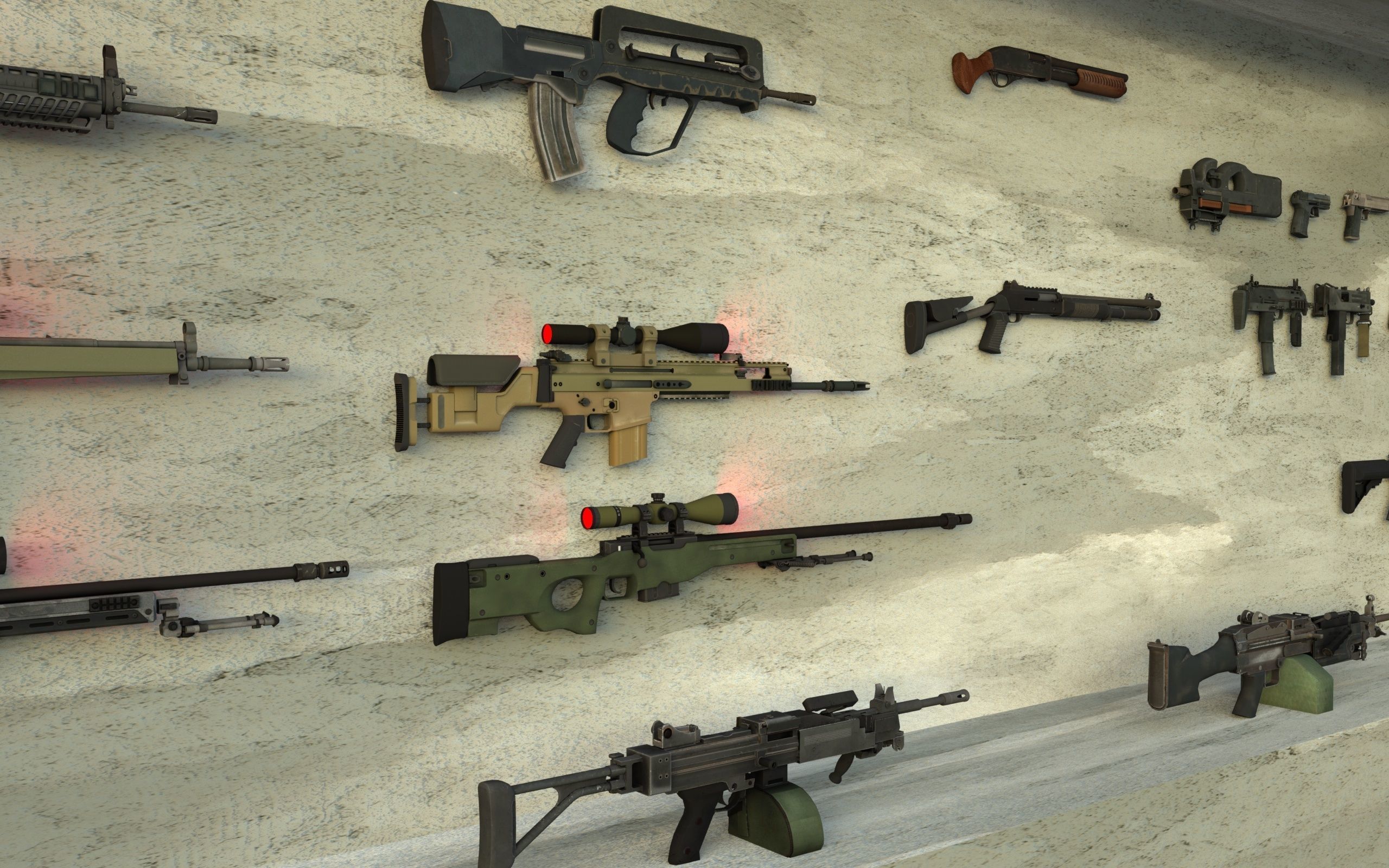 COMPLETE WEAPONS PACK 3D model_2