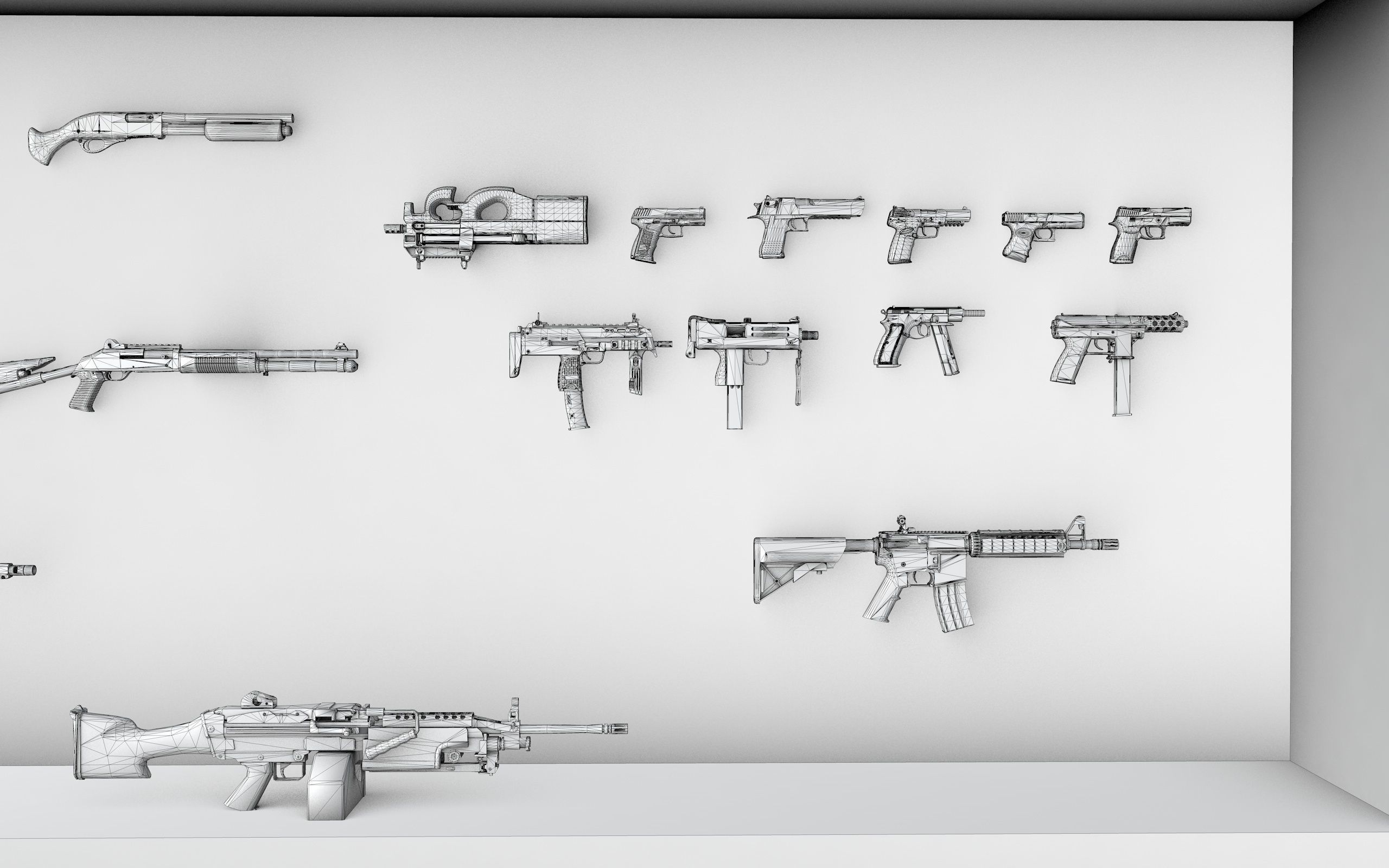 COMPLETE WEAPONS PACK 3D model_9