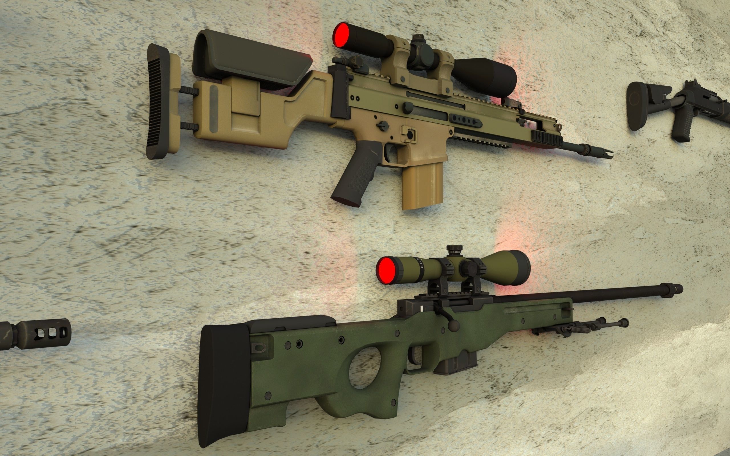 COMPLETE WEAPONS PACK 3D model_7