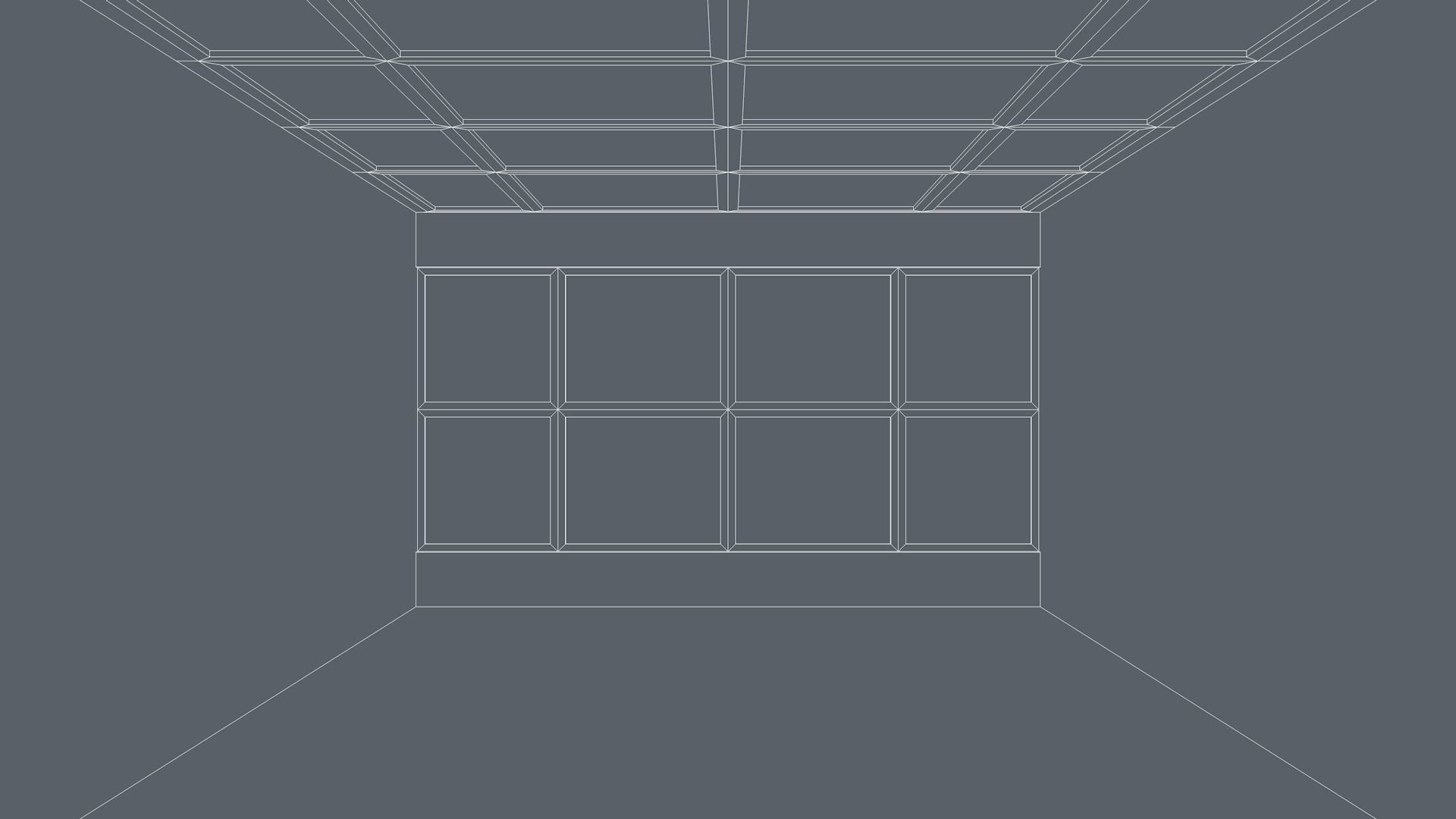 Sci Fi Room Low-poly 3D model_5