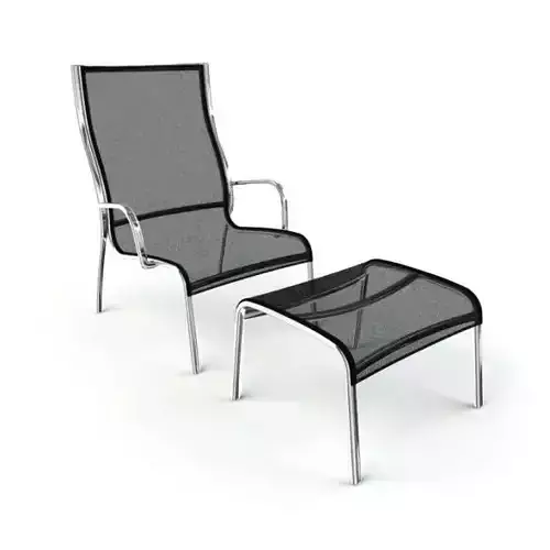 Black lounge chair 42 am125