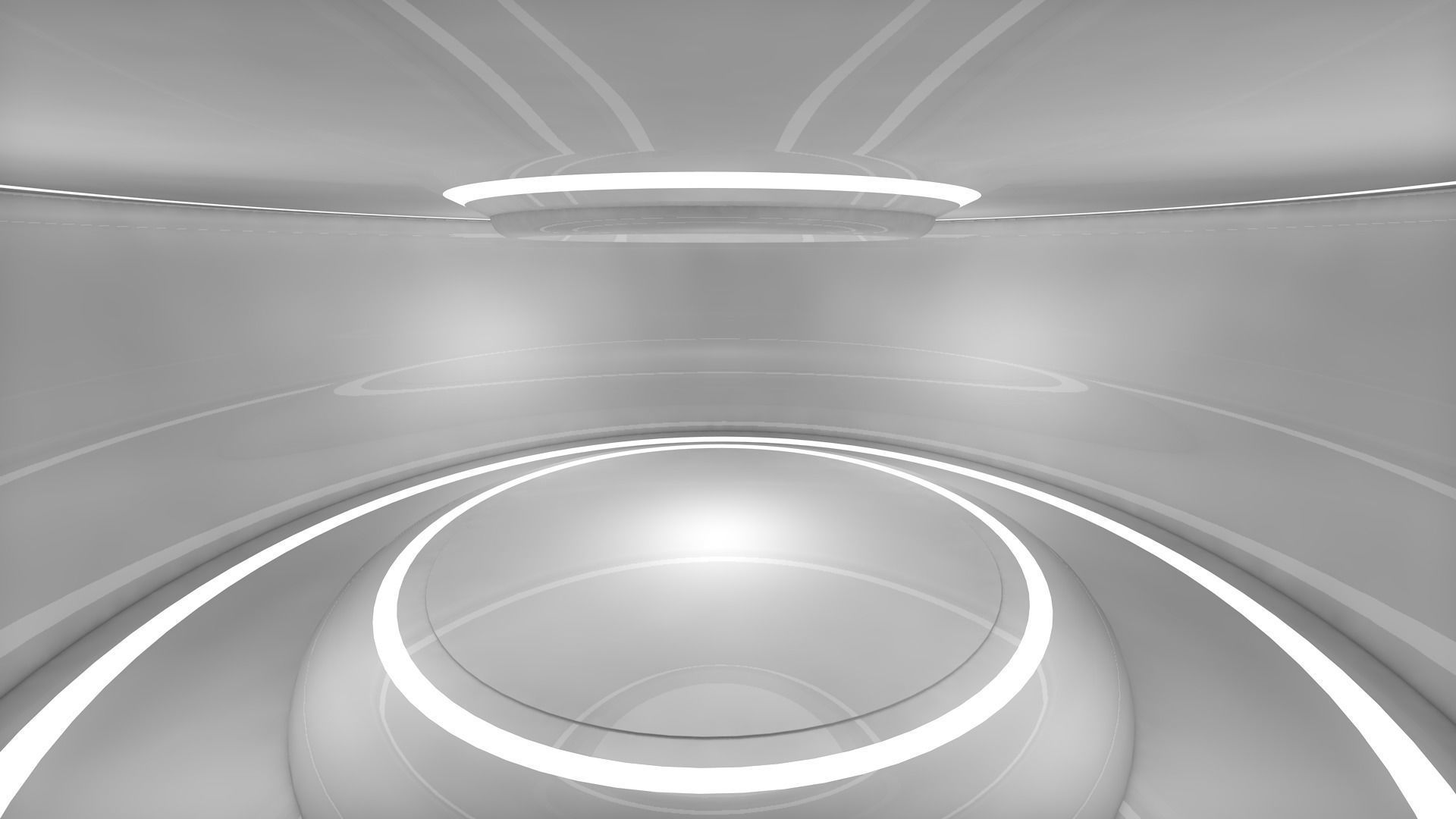 Sci Fi Room Low-poly 3D model_4