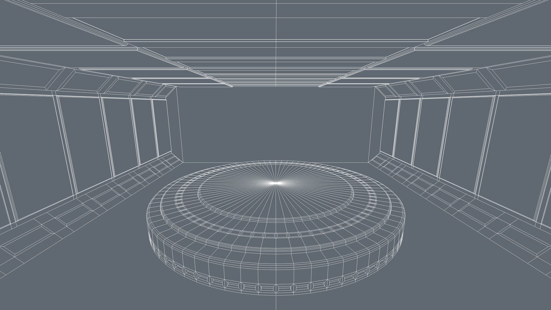 Sci Fi Room Low-poly 3D model_6