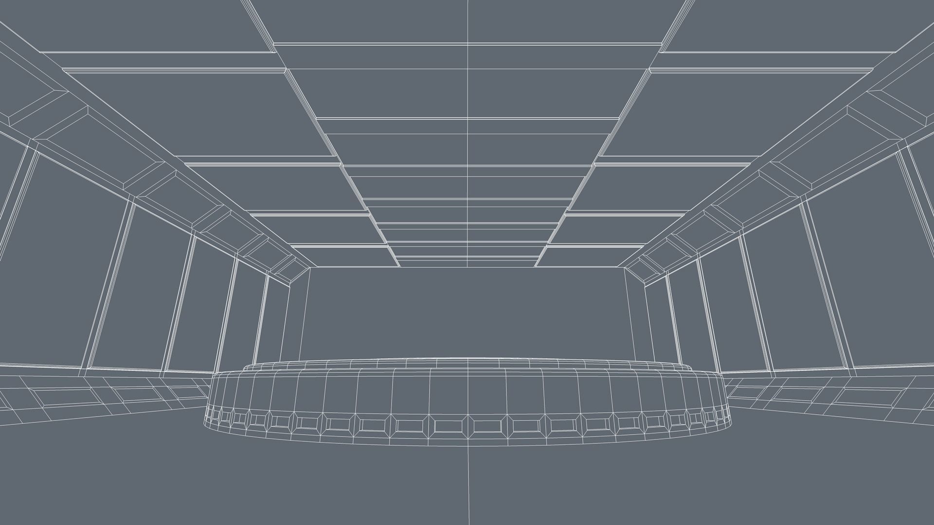 Sci Fi Room Low-poly 3D model_7