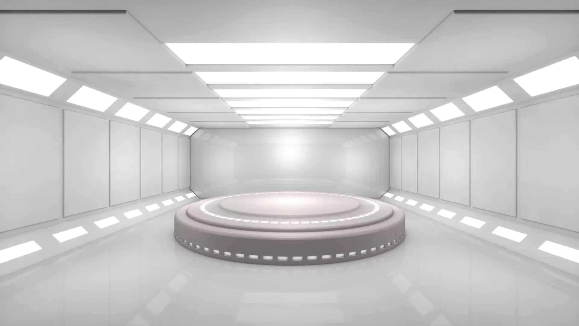 Sci Fi Room Low-poly 3D model_0