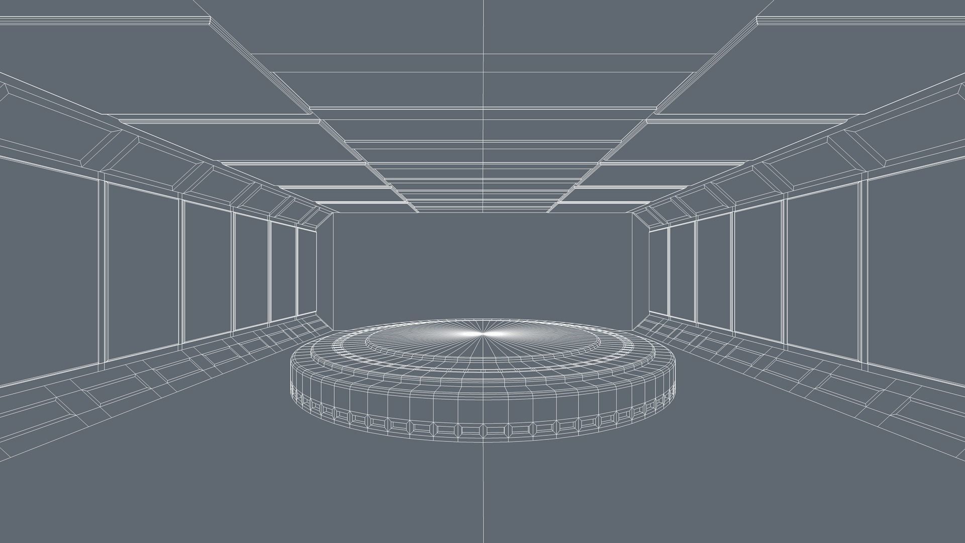 Sci Fi Room Low-poly 3D model_5