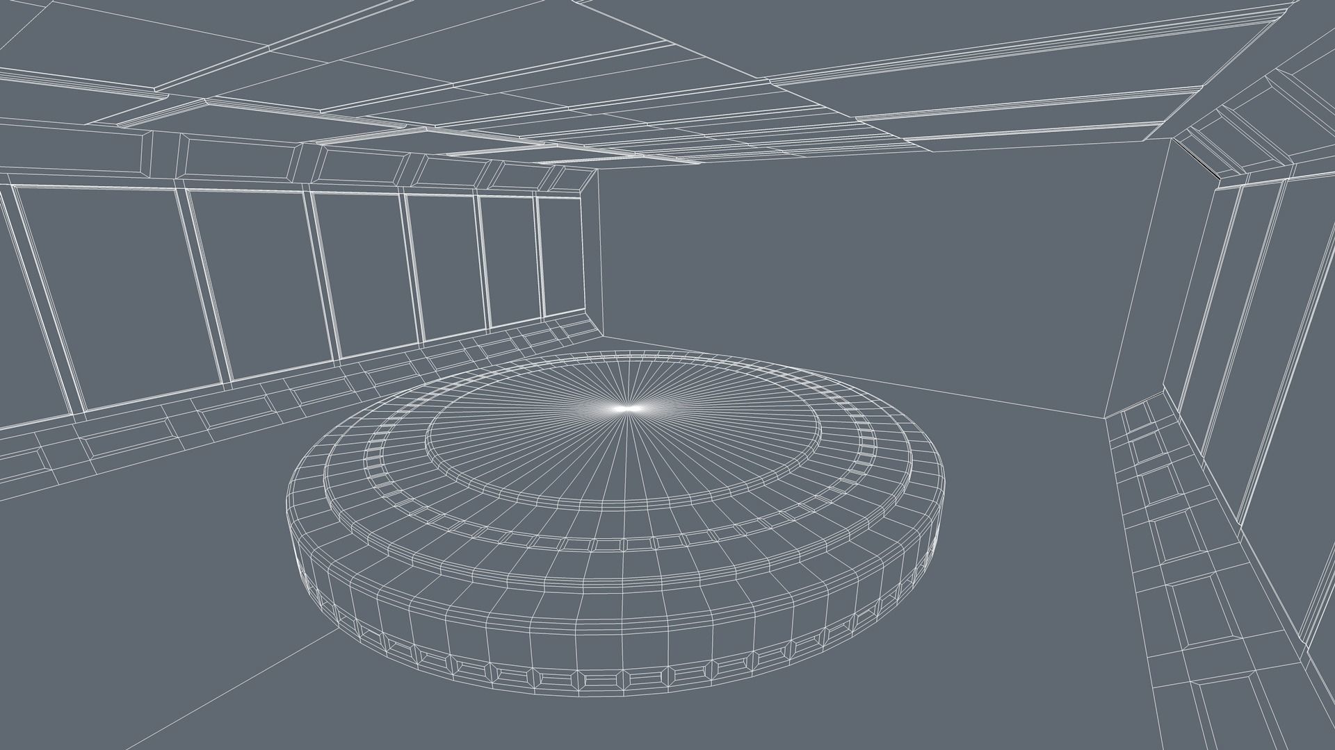 Sci Fi Room Low-poly 3D model_9