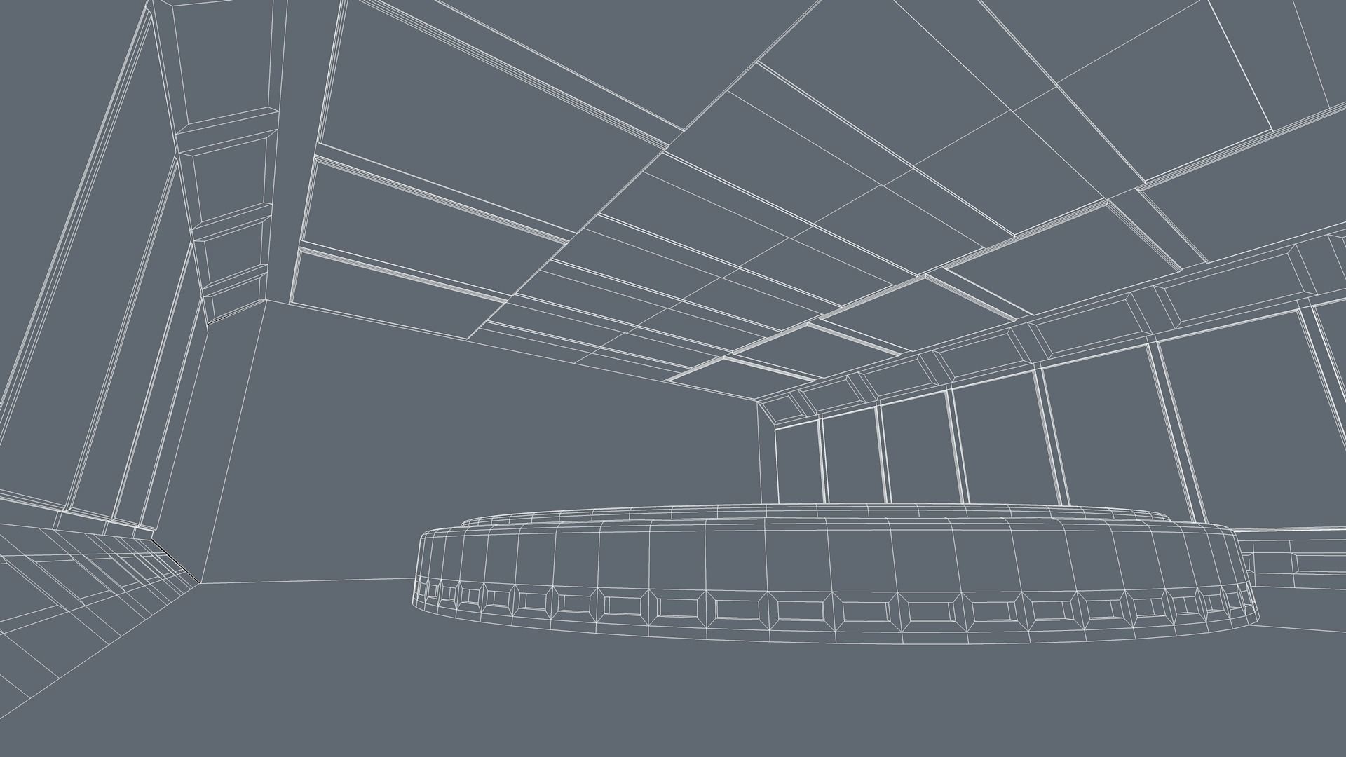 Sci Fi Room Low-poly 3D model_8