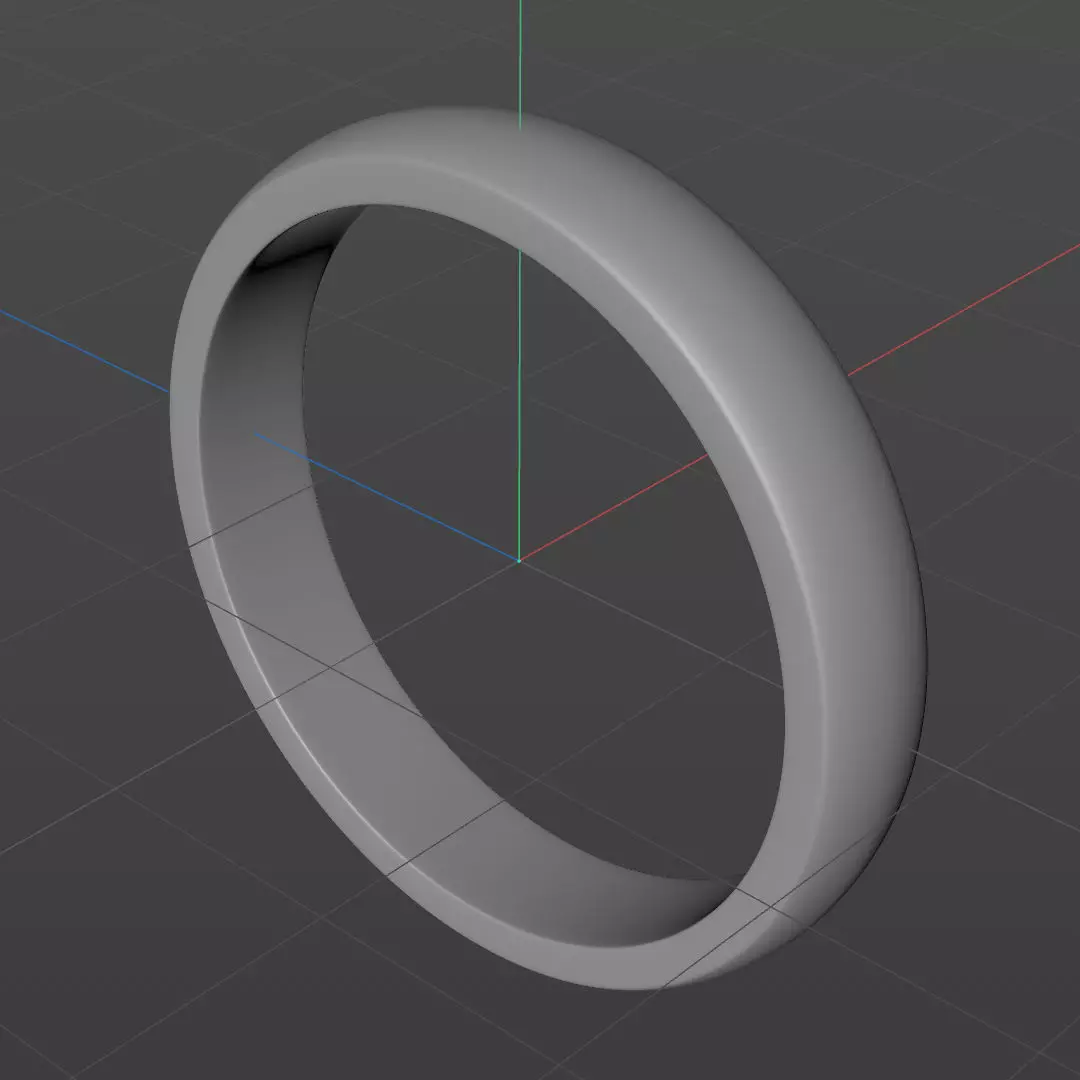 Classic Ring 1 - 3D print model 3D print model_0