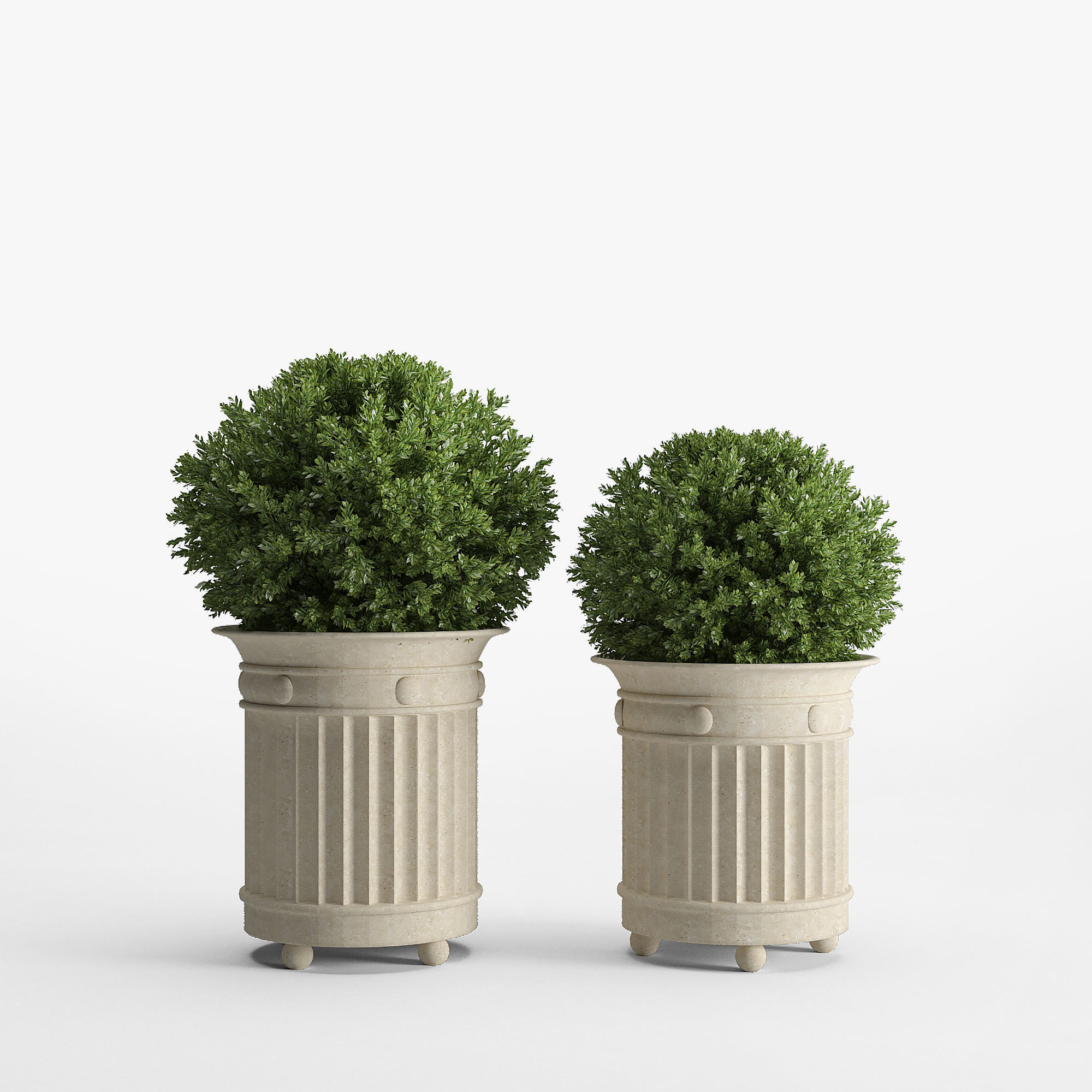 prescott planter set 3D model_1