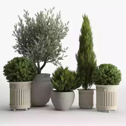 prescott planter set 3D model