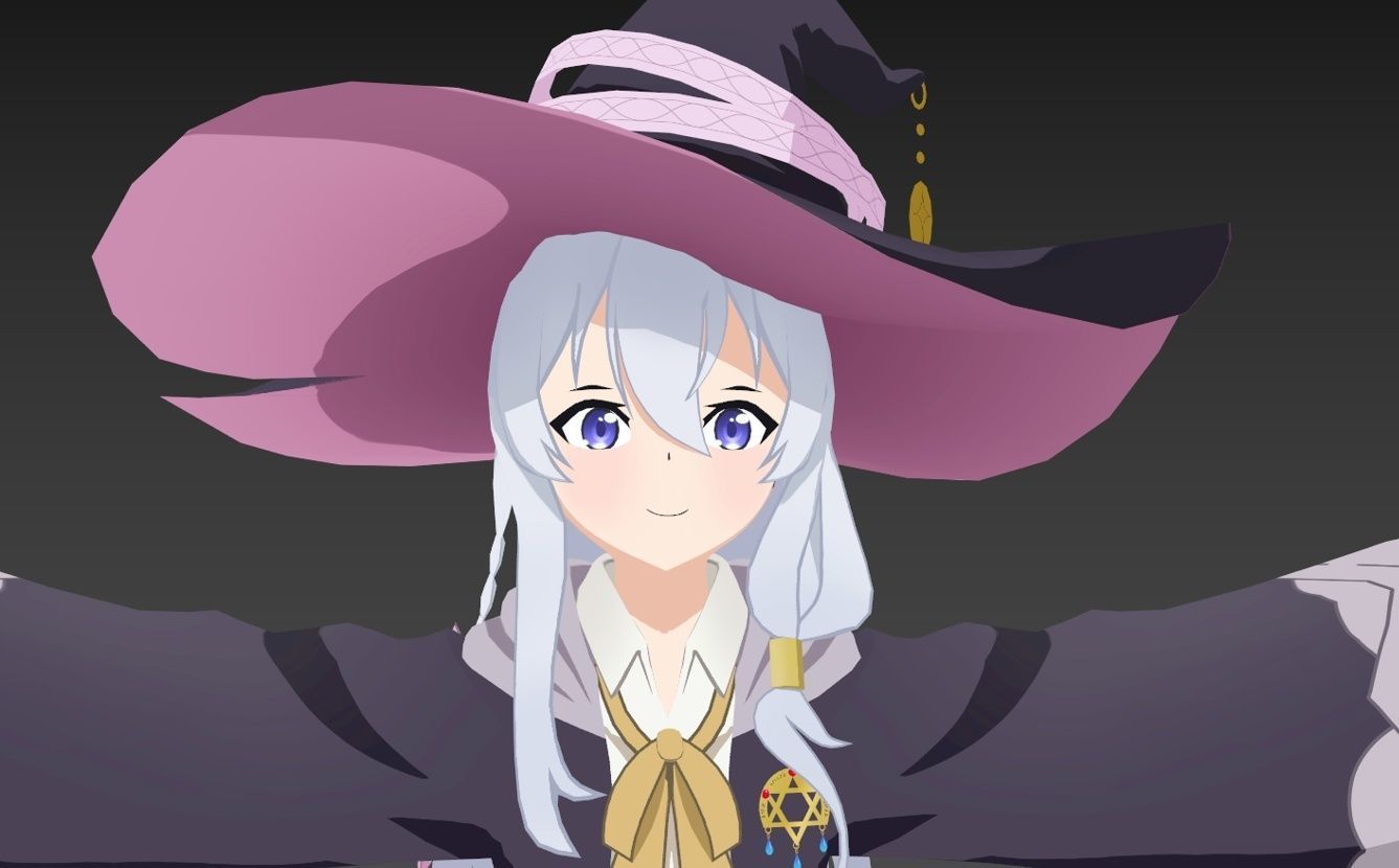 Elaina Majo no Tabitabi VRChat 3D model_5