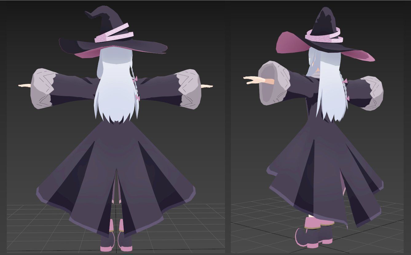 Elaina Majo no Tabitabi VRChat 3D model_2