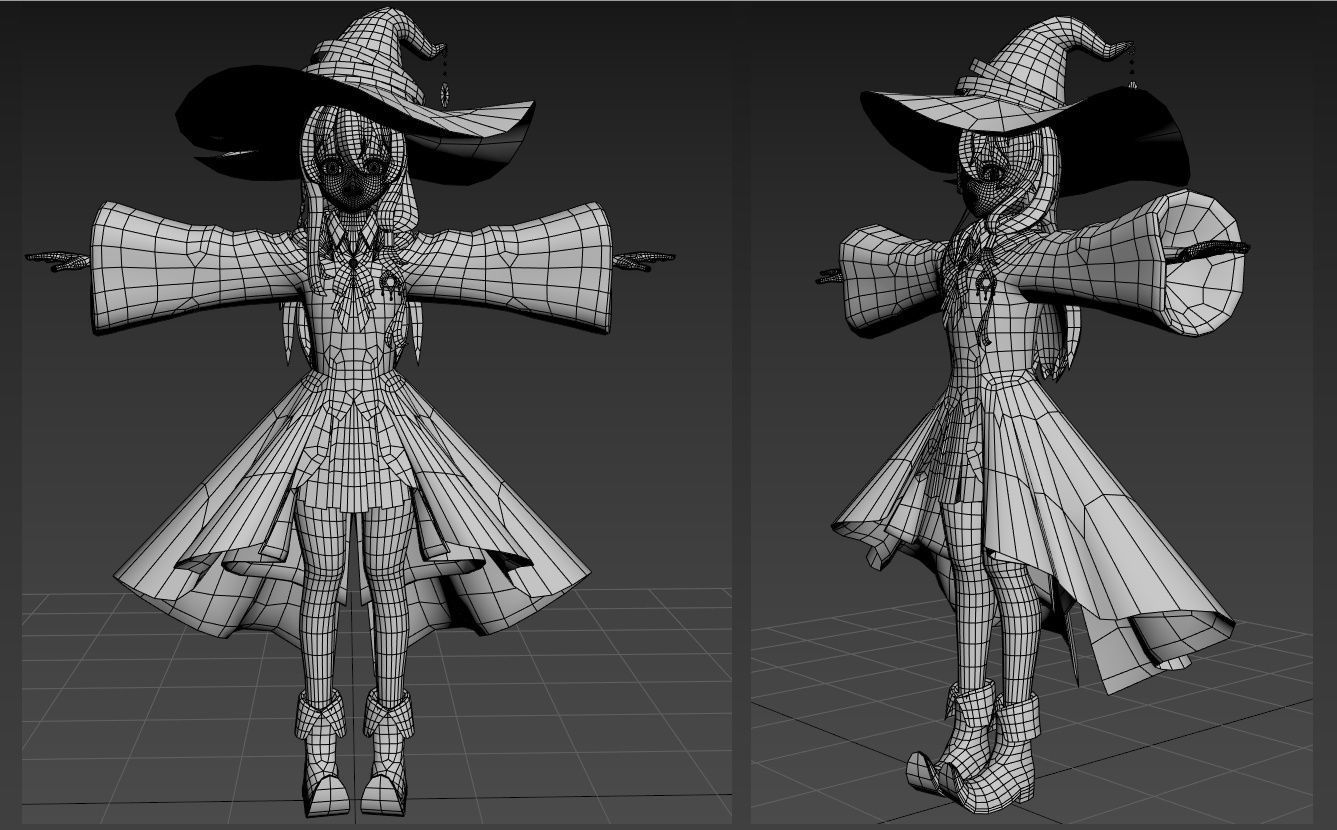 Elaina Majo no Tabitabi VRChat 3D model_3