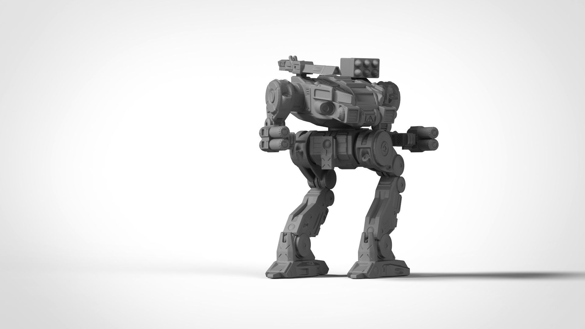 Mech- Darkest Goat with free pilot and interchangeable weapons 3D print model_15