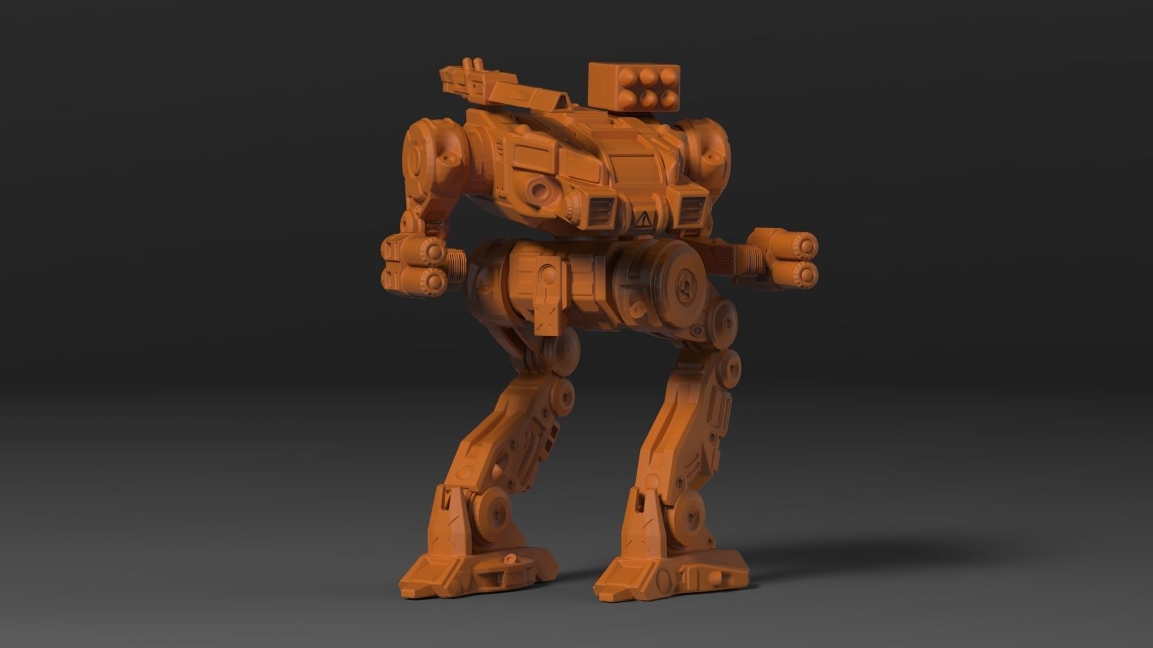 Mech- Darkest Goat with free pilot and interchangeable weapons 3D print model_16