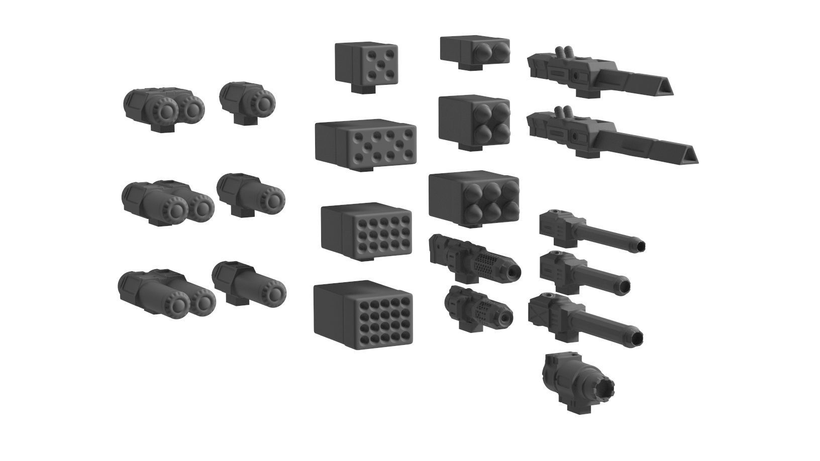 Mech- Darkest Goat with free pilot and interchangeable weapons 3D print model_5