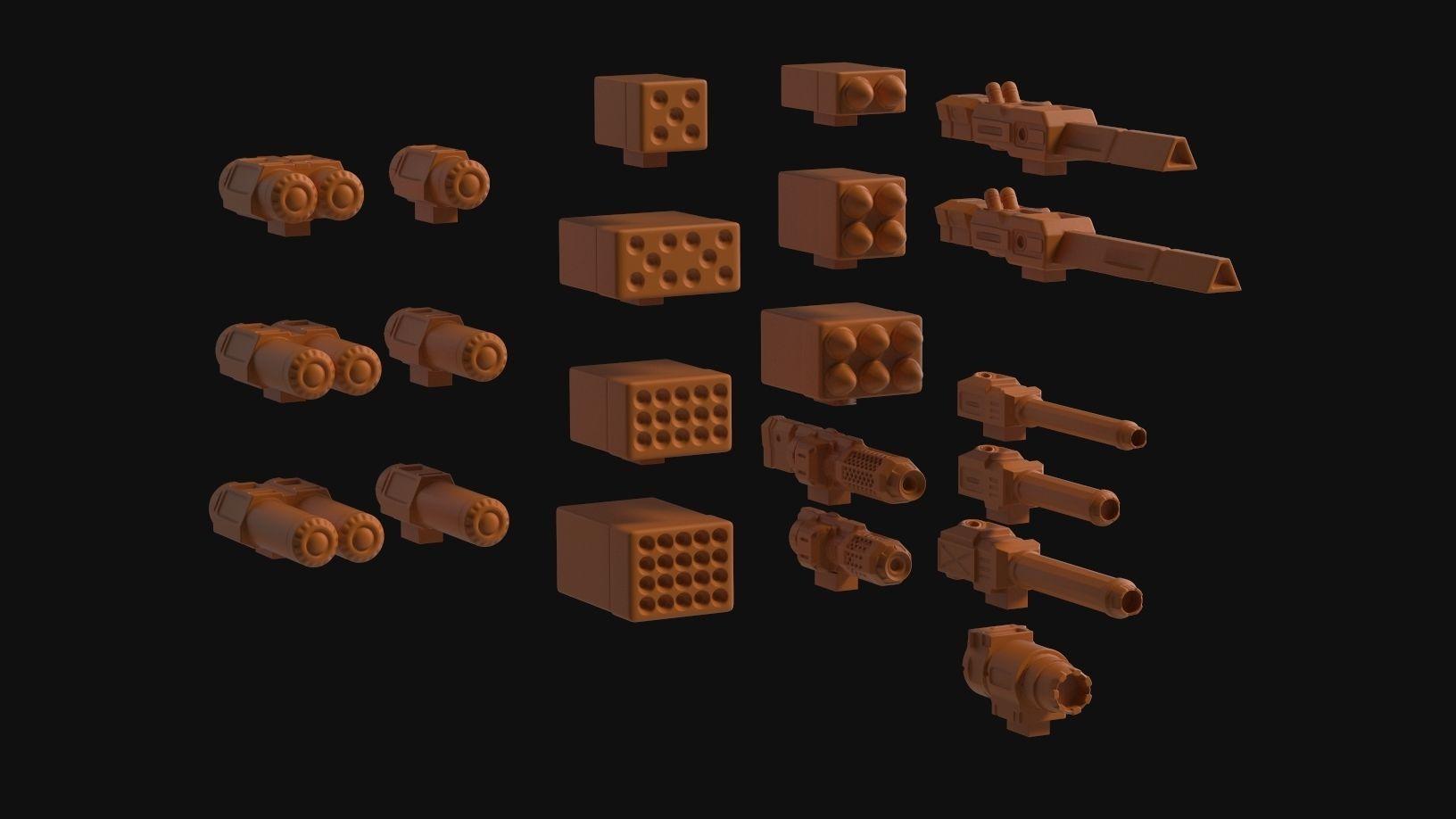 Mech- Darkest Goat with free pilot and interchangeable weapons 3D print model_6