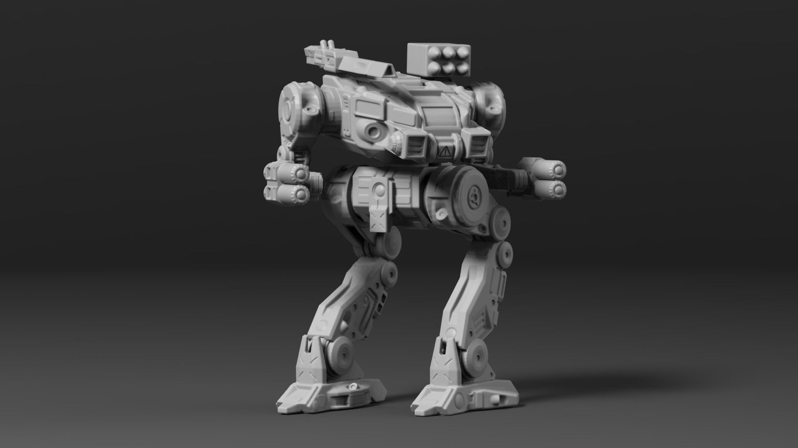 Mech- Darkest Goat with free pilot and interchangeable weapons 3D print model_14