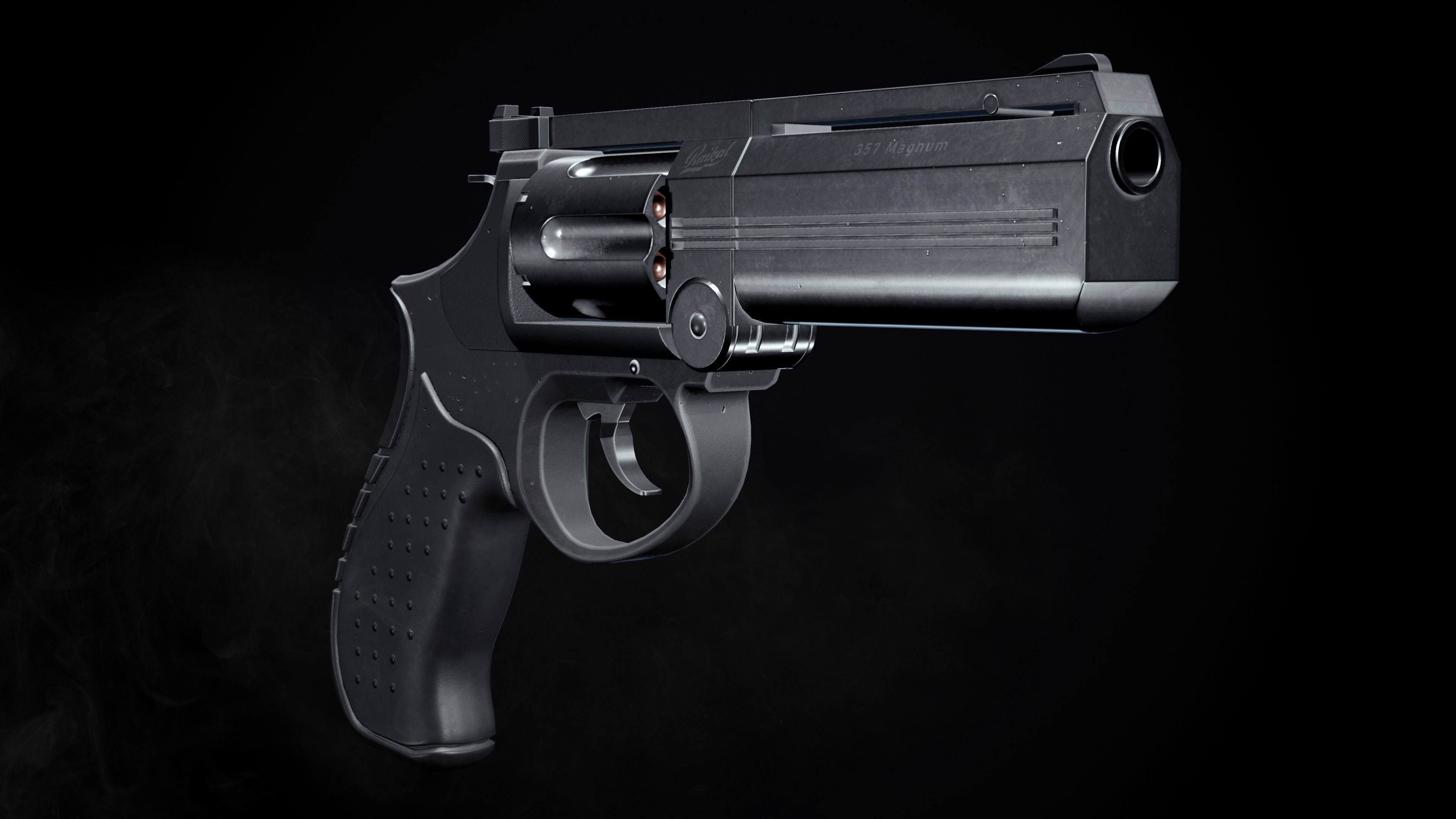 MP-412 REX Game-ready Low-poly 3D model_3