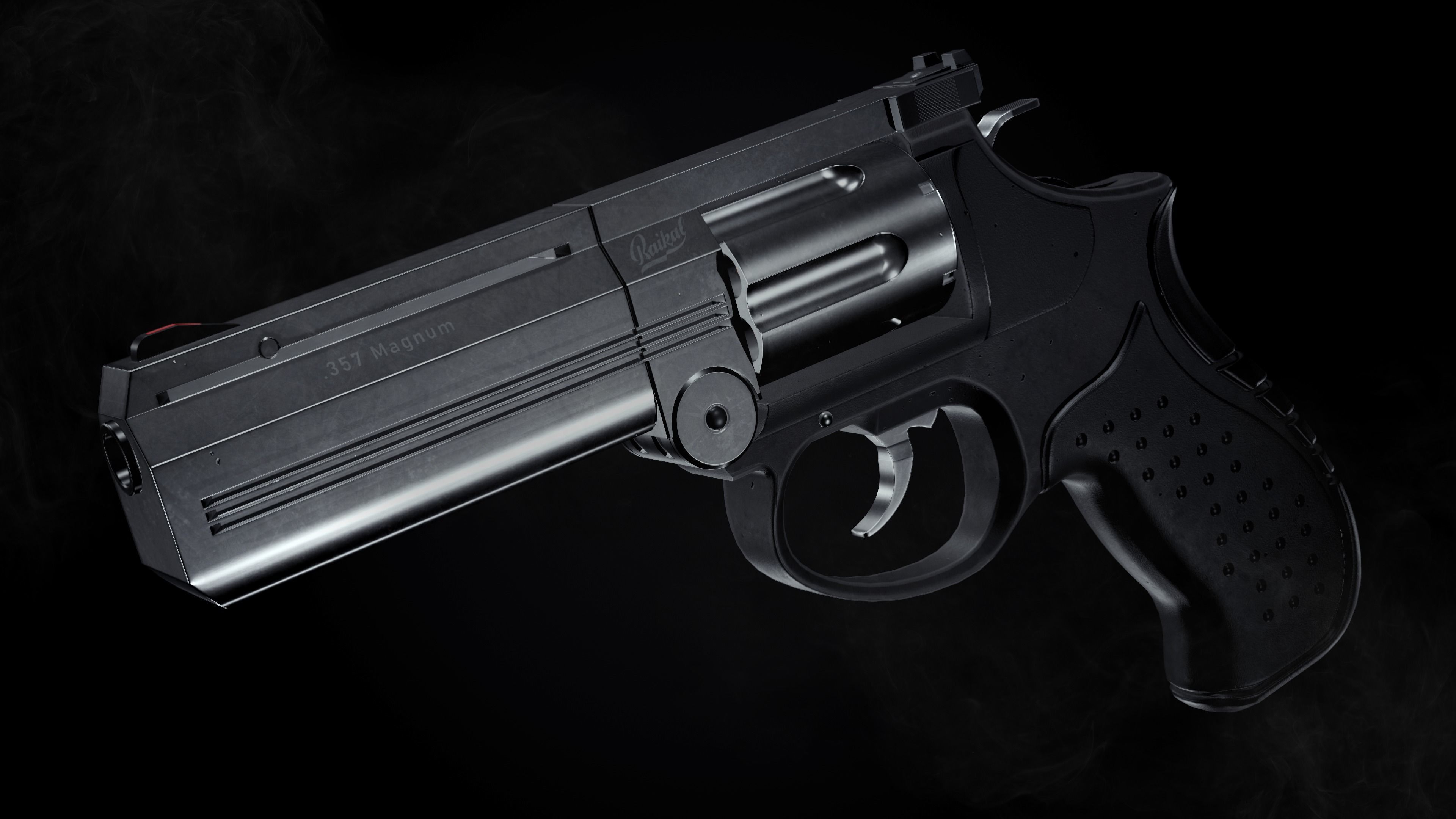 MP-412 REX Game-ready Low-poly 3D model_11