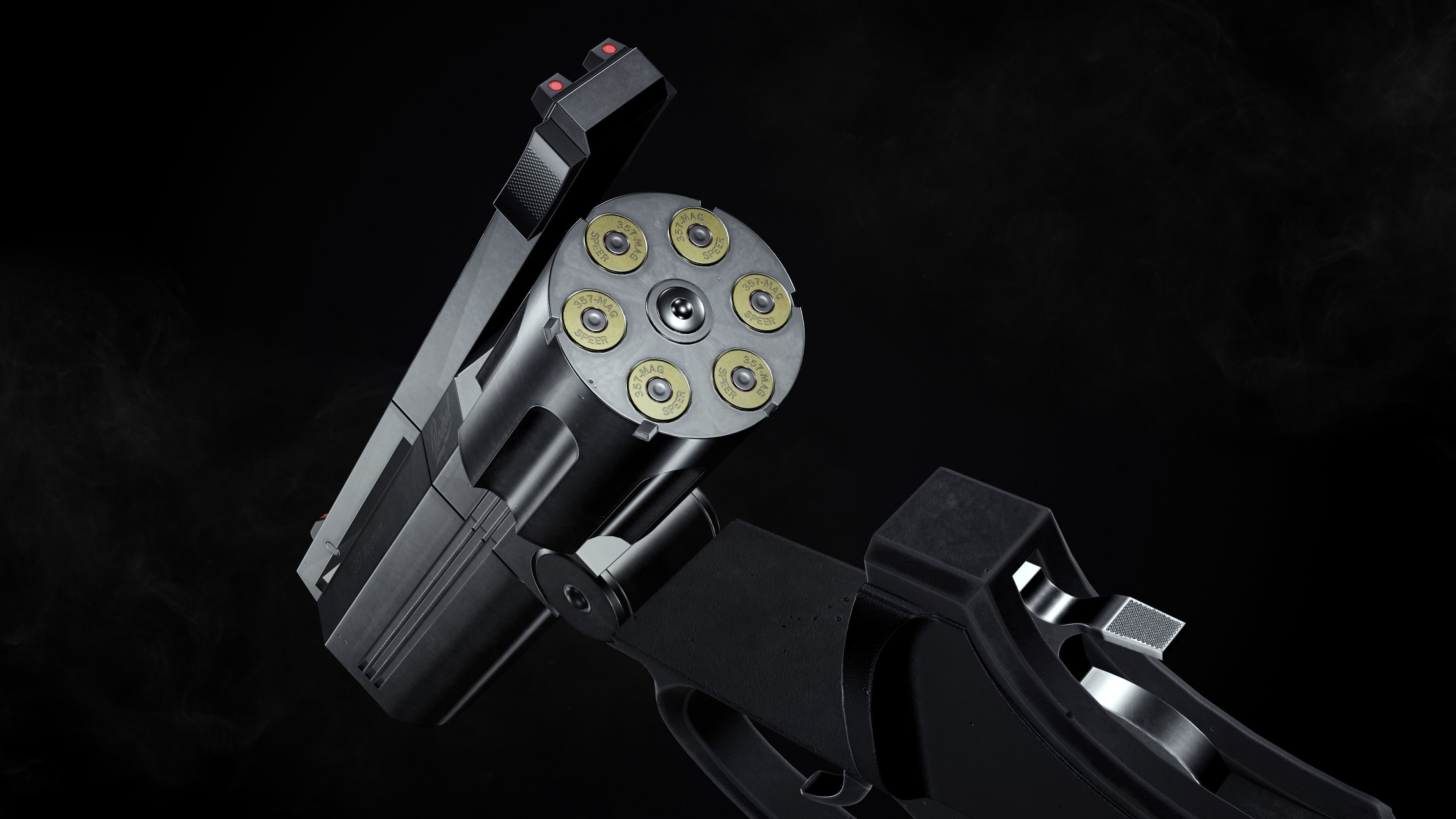 MP-412 REX Game-ready Low-poly 3D model_2